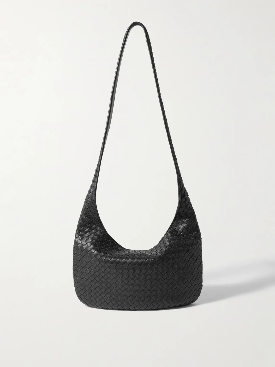 Intrecciato Leather Messenger Bag - 1