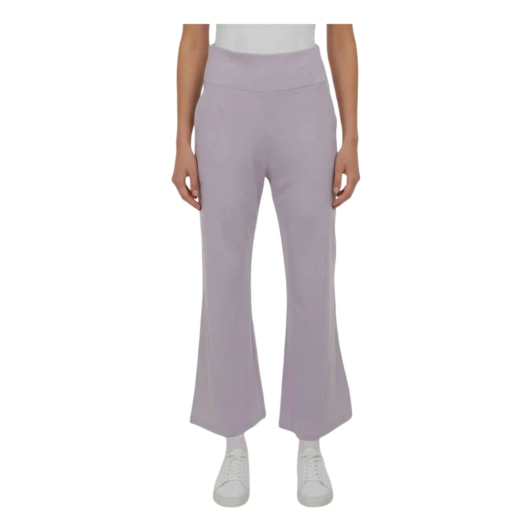 (WMNS) adidas Flared Knit Long Pants Asia Sizing 'Light Taro Purple' KW4675 - 1