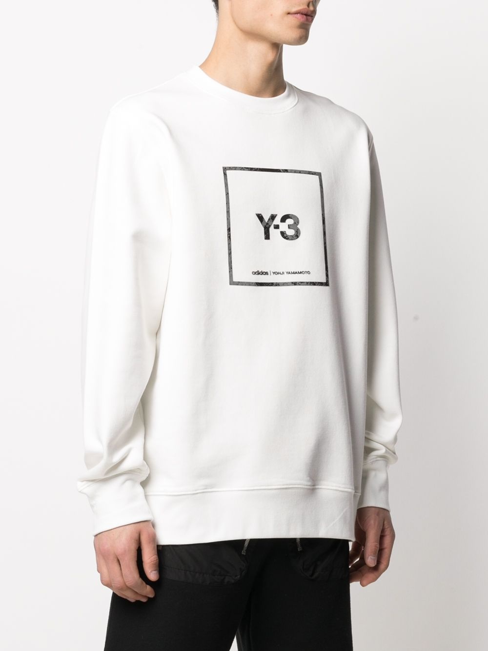 logo-print cotton sweatshirt - 4