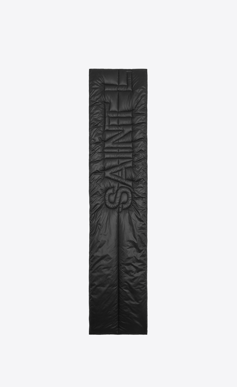 saint laurent puffer scarf in nylon - 1