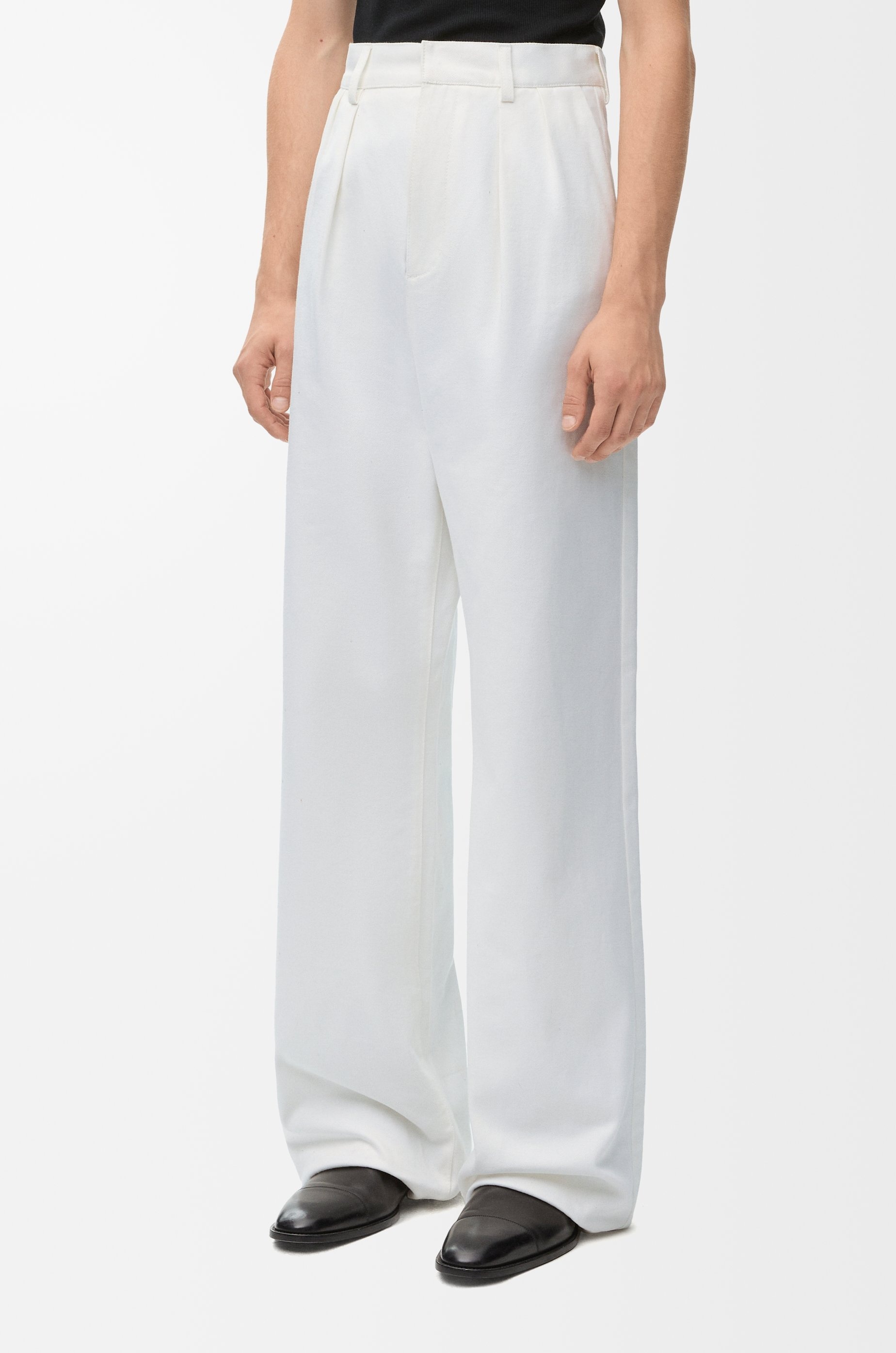Pleated trousers in denim - 3