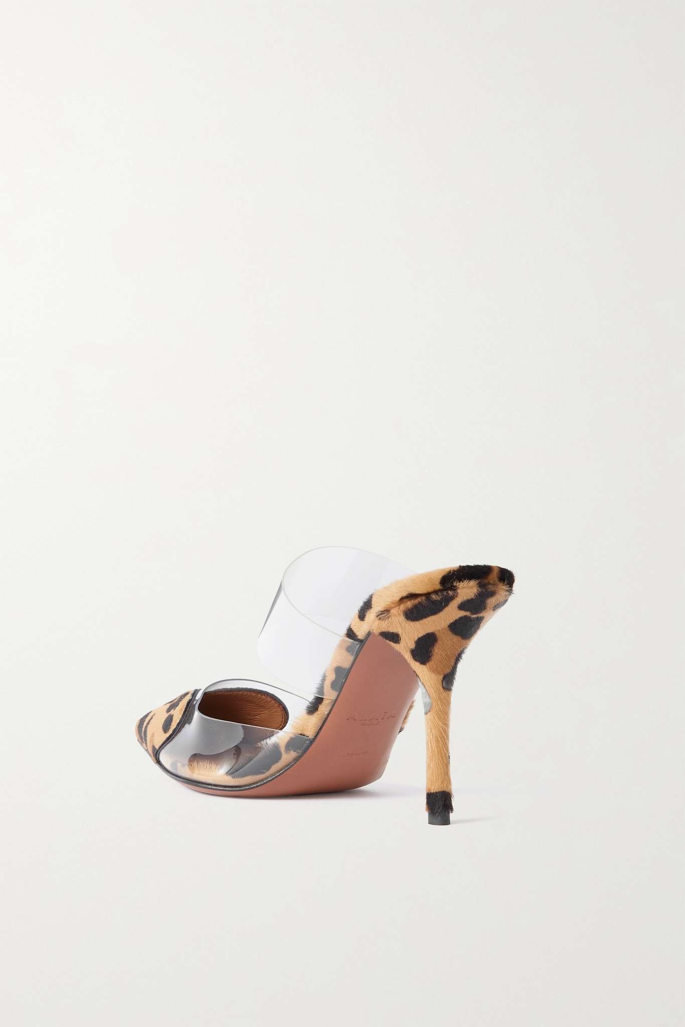 Coeur leopard-print calf hair and PU pumps - 3