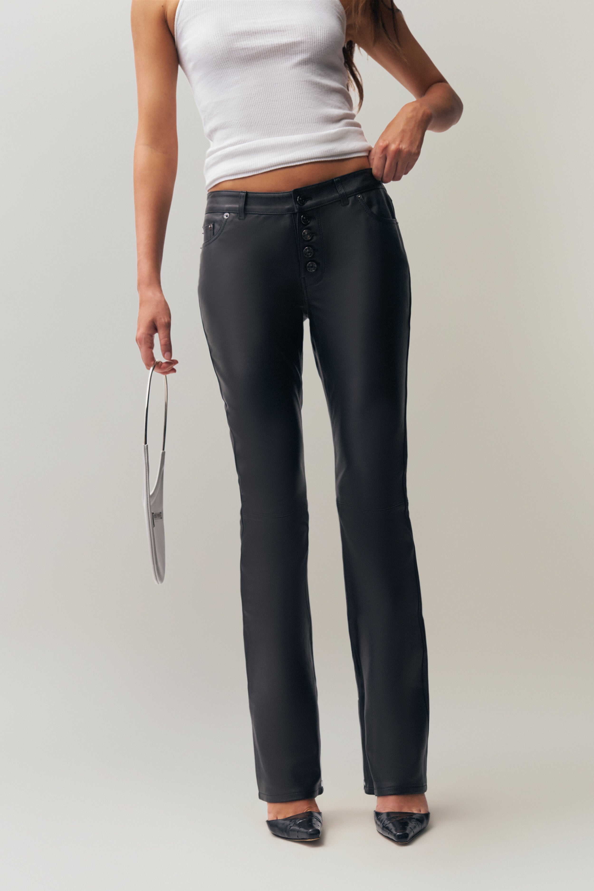 CELOSIA LEATHER PANT - 1