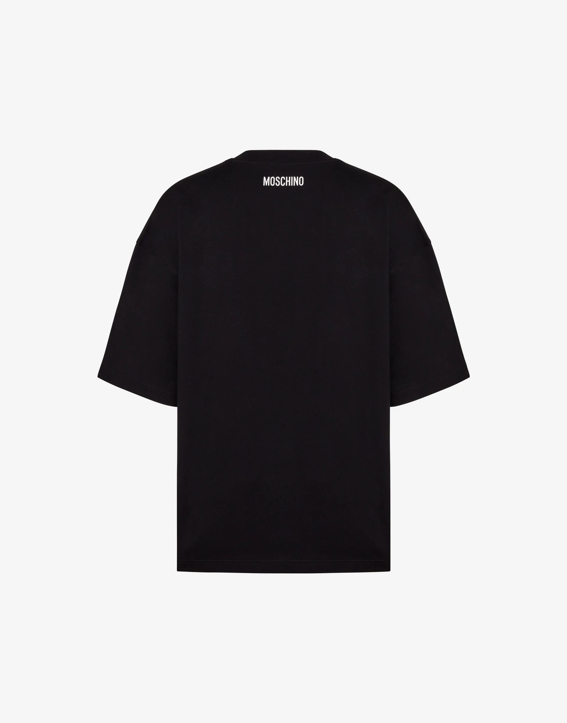 YELLOW COTTON JERSEY T-SHIRT WITH AN INVERTED SMILEY® PRINT - 1