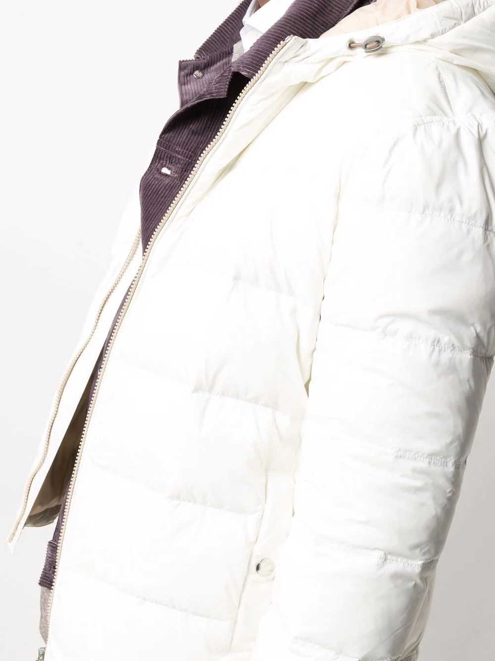 hooded padded down jacket - 5