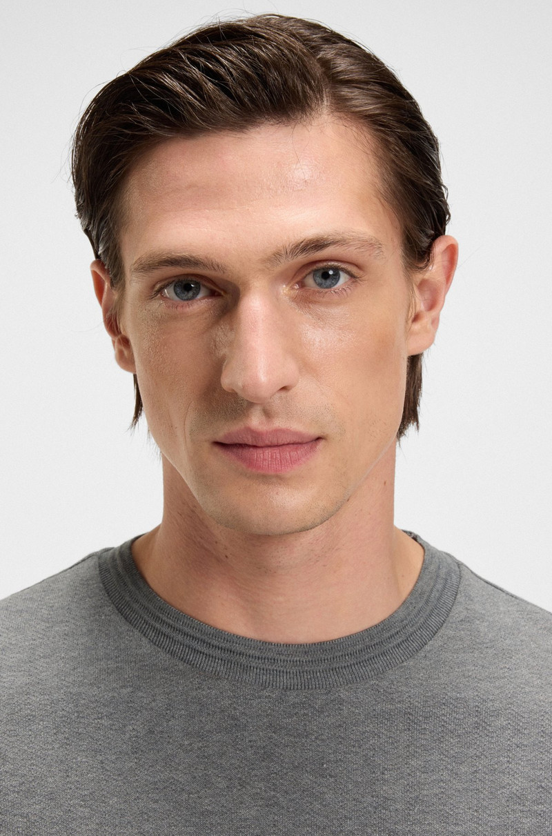HERRINGBONE-STRUCTURE T-SHIRT IN COTTON 3