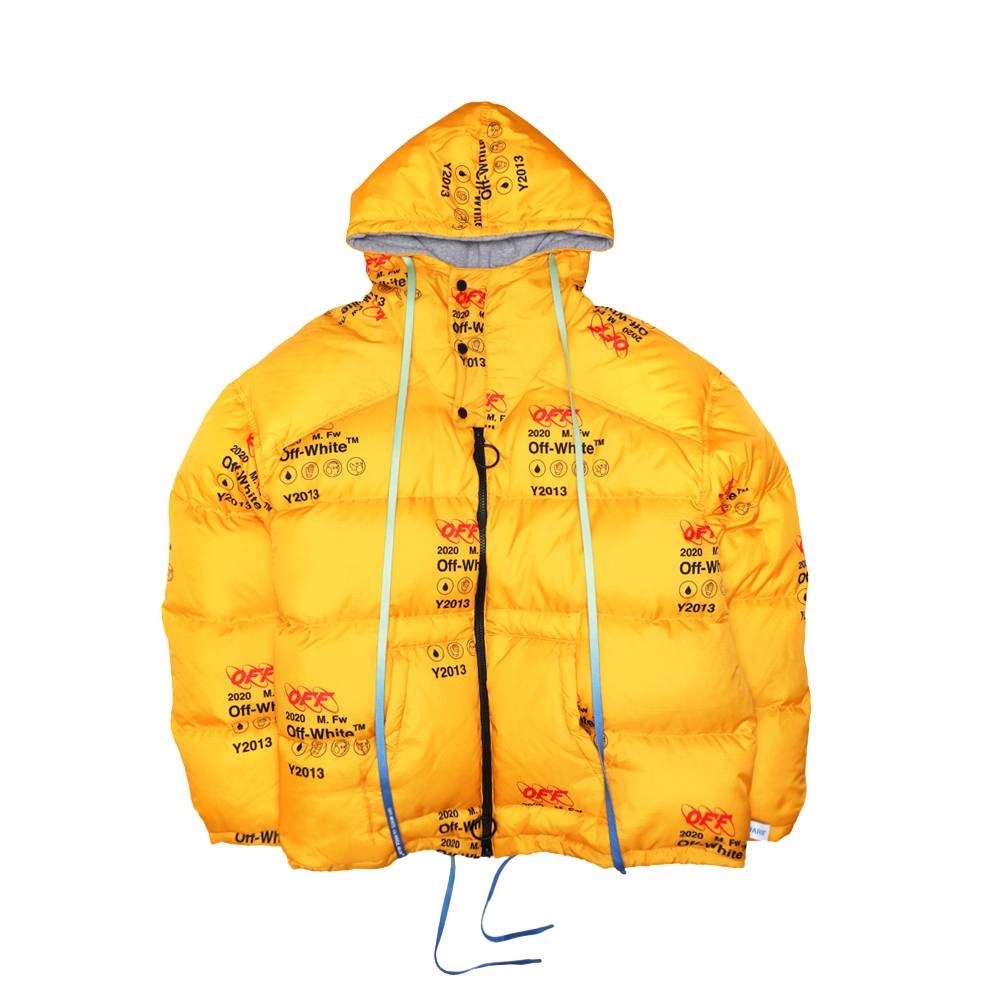 Off-White Industrial Zipped Puffer 'Yellow' - 1