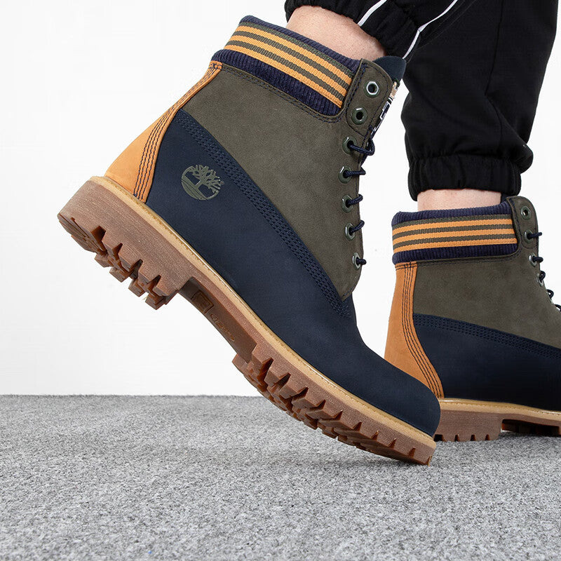 Timberland 6 Inch Waterproof Boot 'Navy Orange' A5ZZF019 - 7