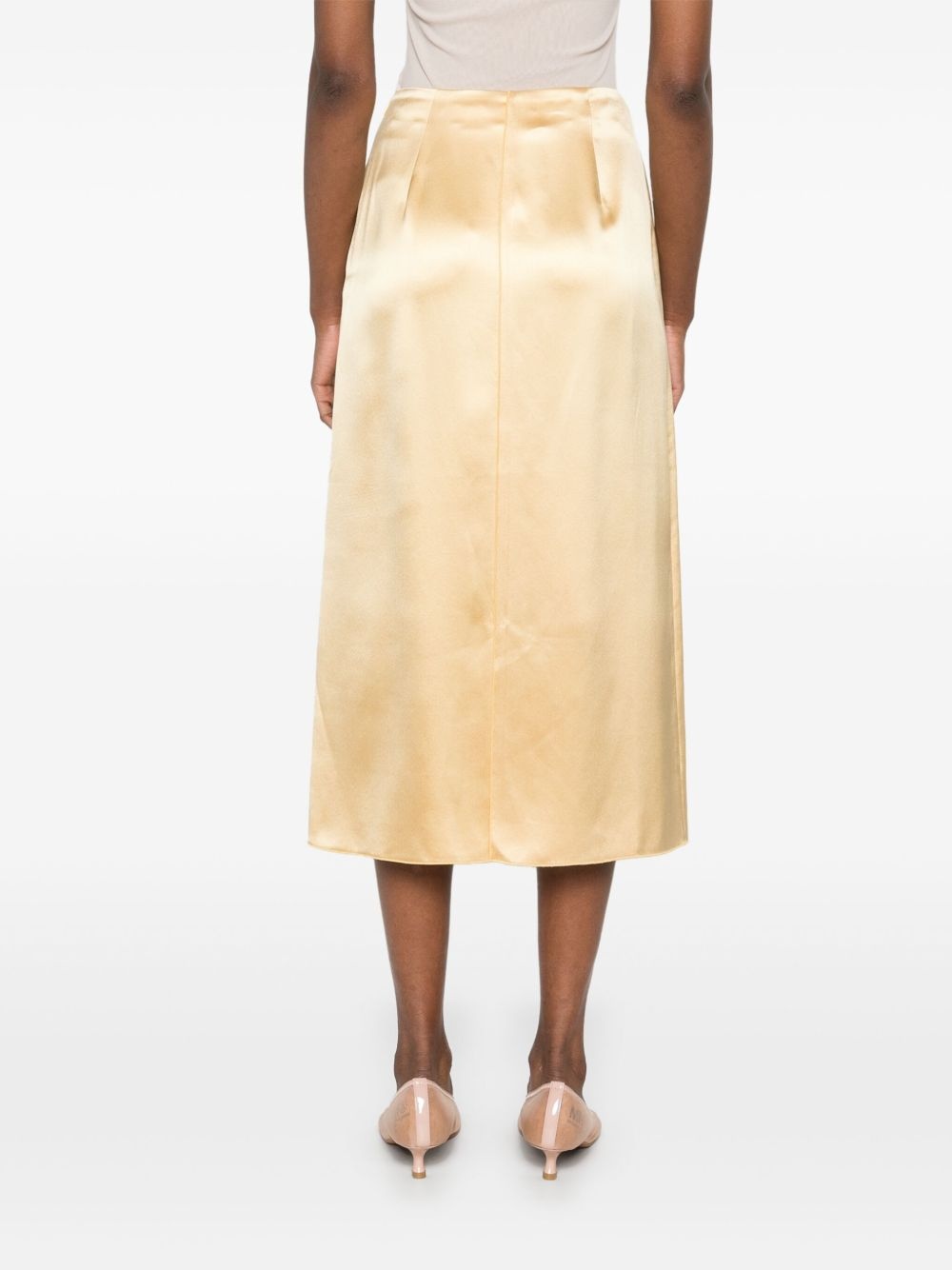 satined midi skirt - 4
