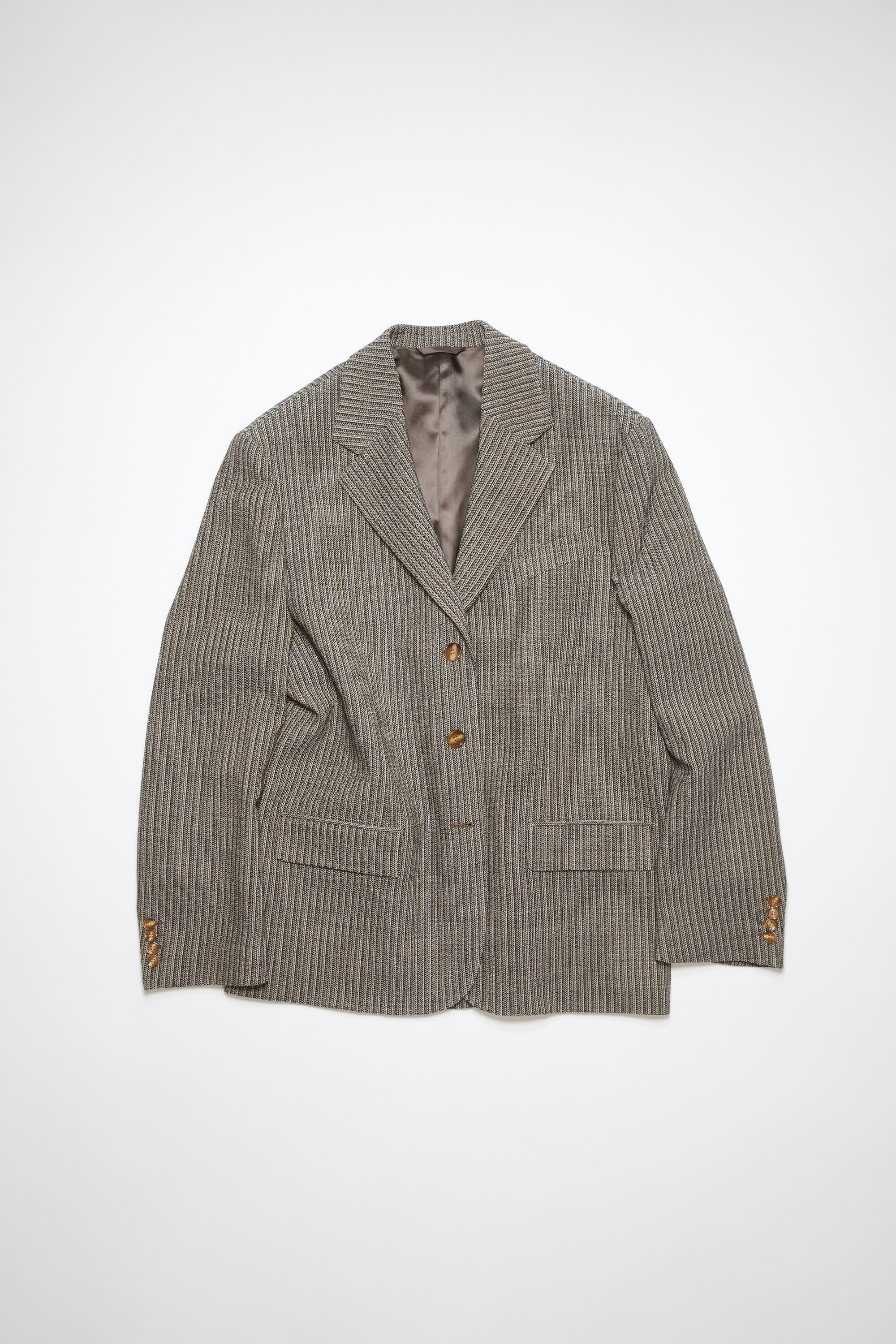 Relaxed fit suit jacket - Multi taupe - 7