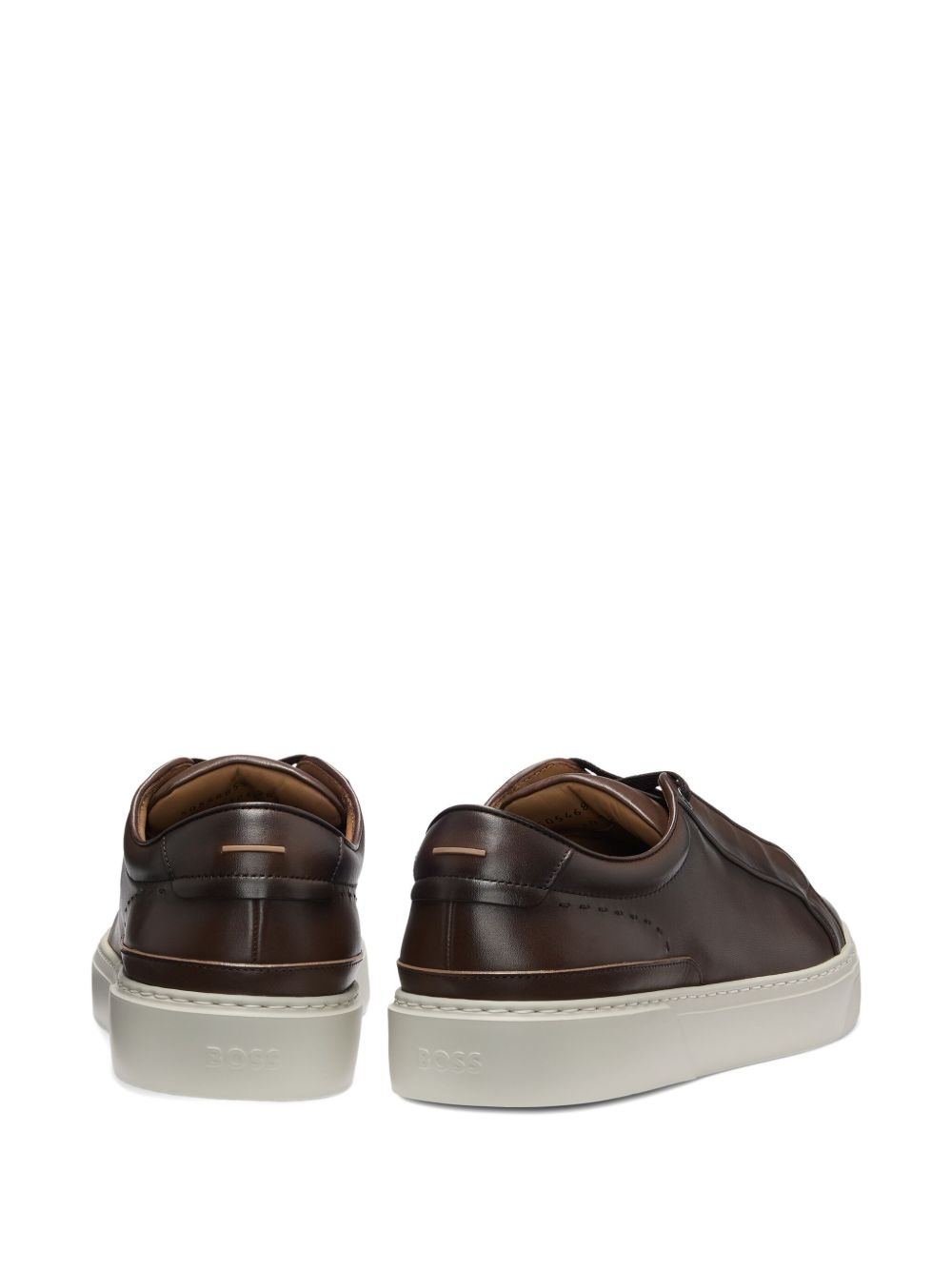 logo-plaque sneakers - 3