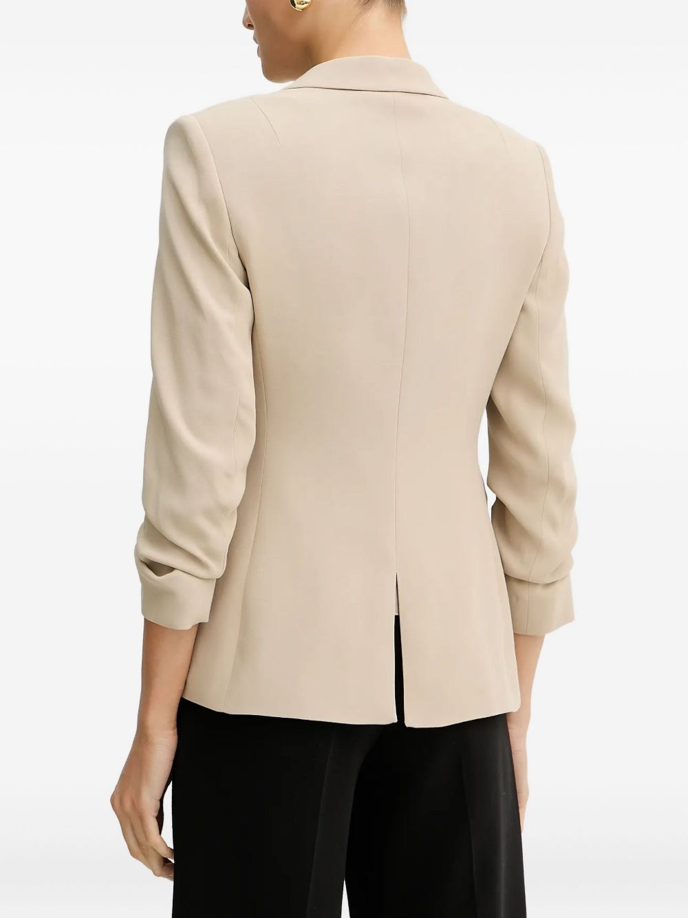 three-quarter sleeve blazer - 3