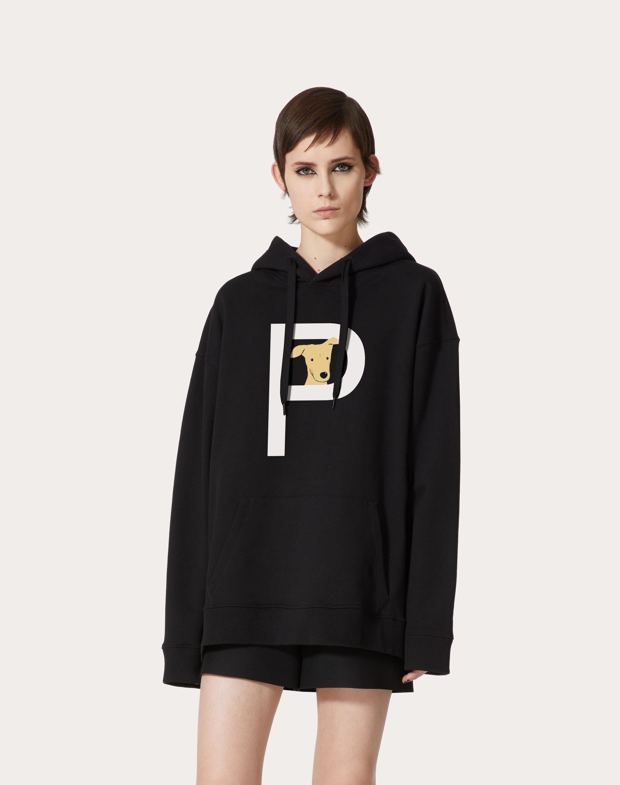 VALENTINO GARAVANI ROCKSTUD PET CUSTOMISABLE UNISEX HOODED SWEATSHIRT - 4