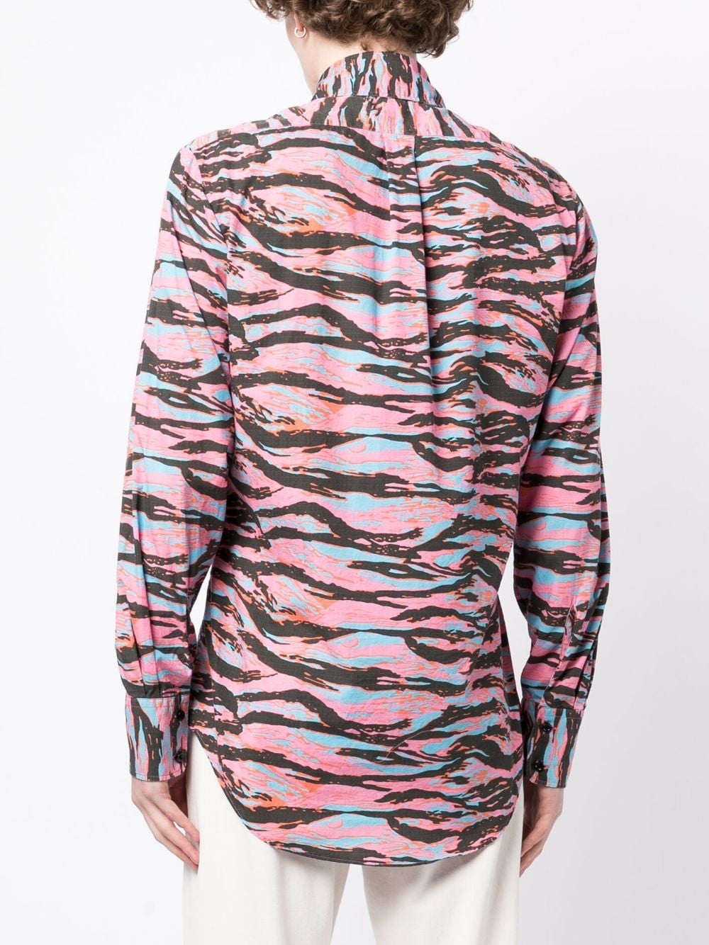 zebra-print cotton shirt - 5