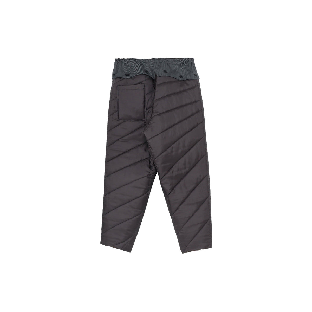 PRINTED SIDE POCKET PANTS WITH LINER (BLACK) - 4