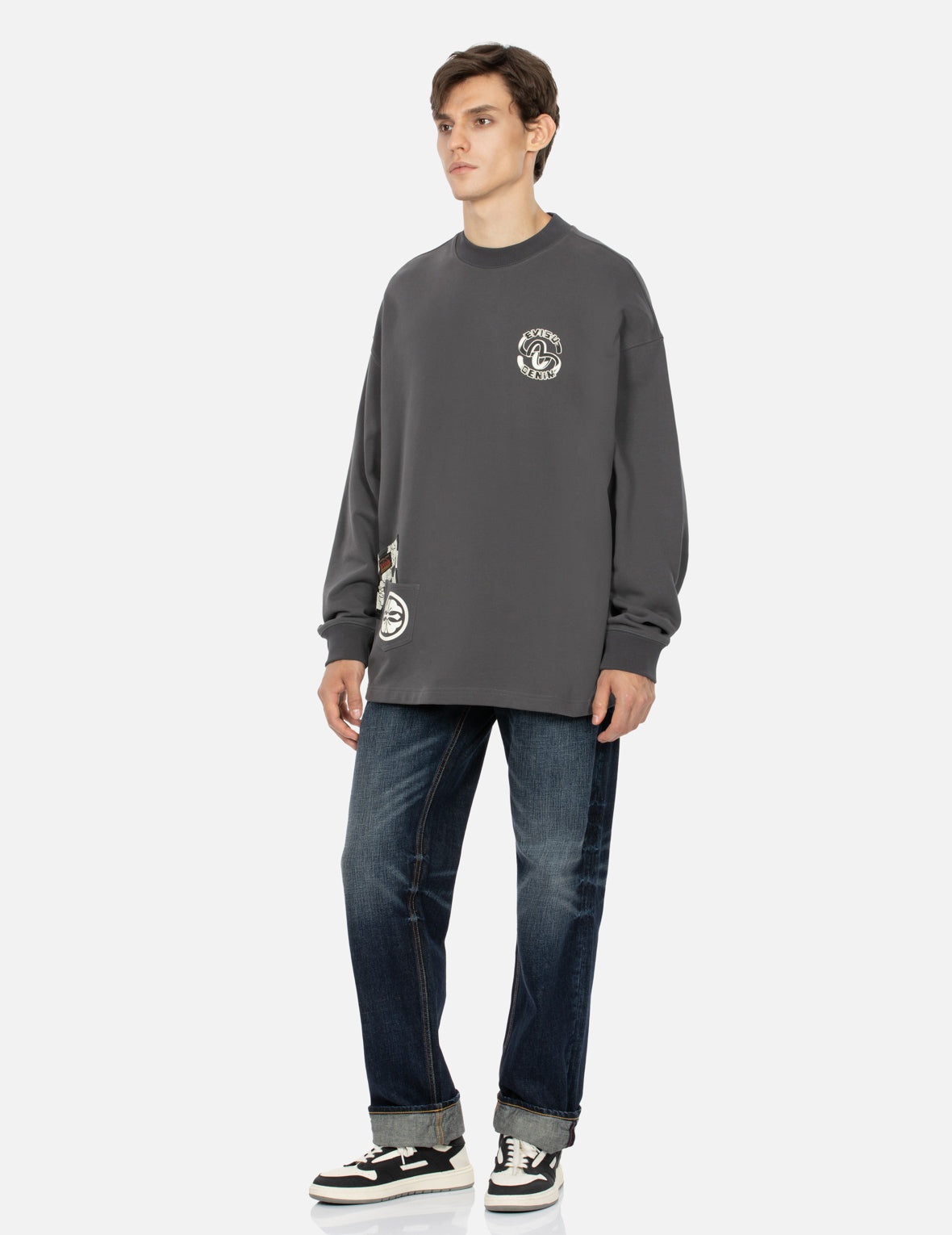Daicock Print Baggy Fit Denim Jeans #2000 - 4
