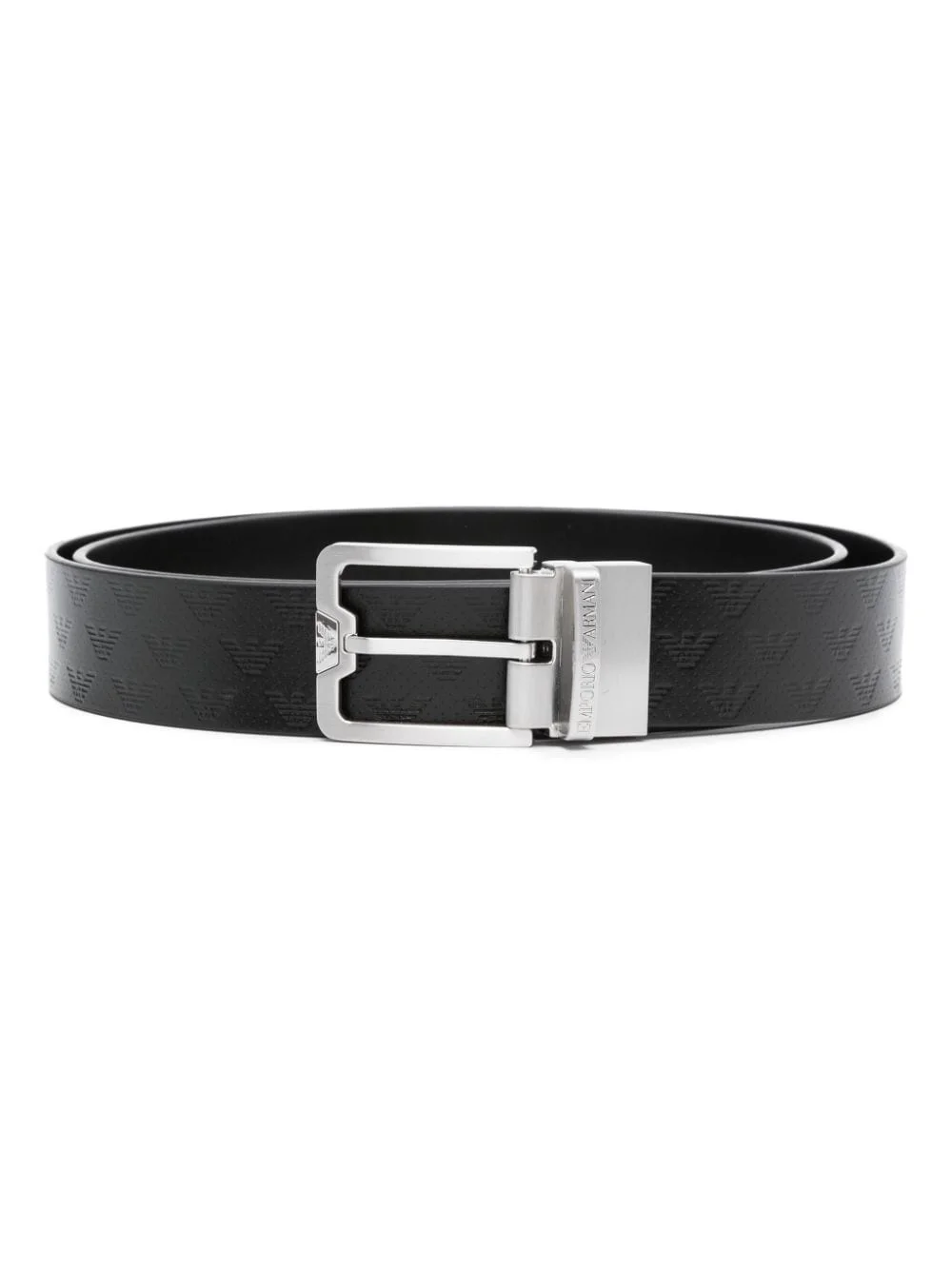 buckle-fastening leather belt - 1
