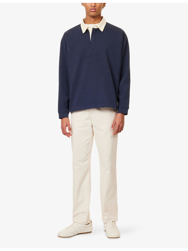 FRAME The Straight Regular-Fit Cotton Trousers outlook