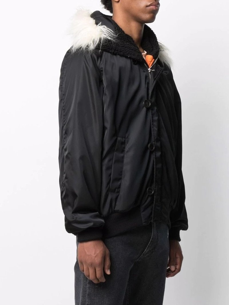 logo-embroidered hooded jacket 4
