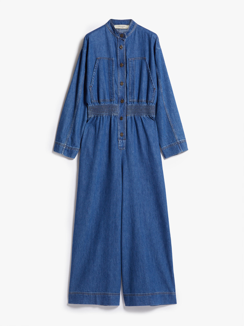 ARIETE Jumpsuit in organic cotton denim 1