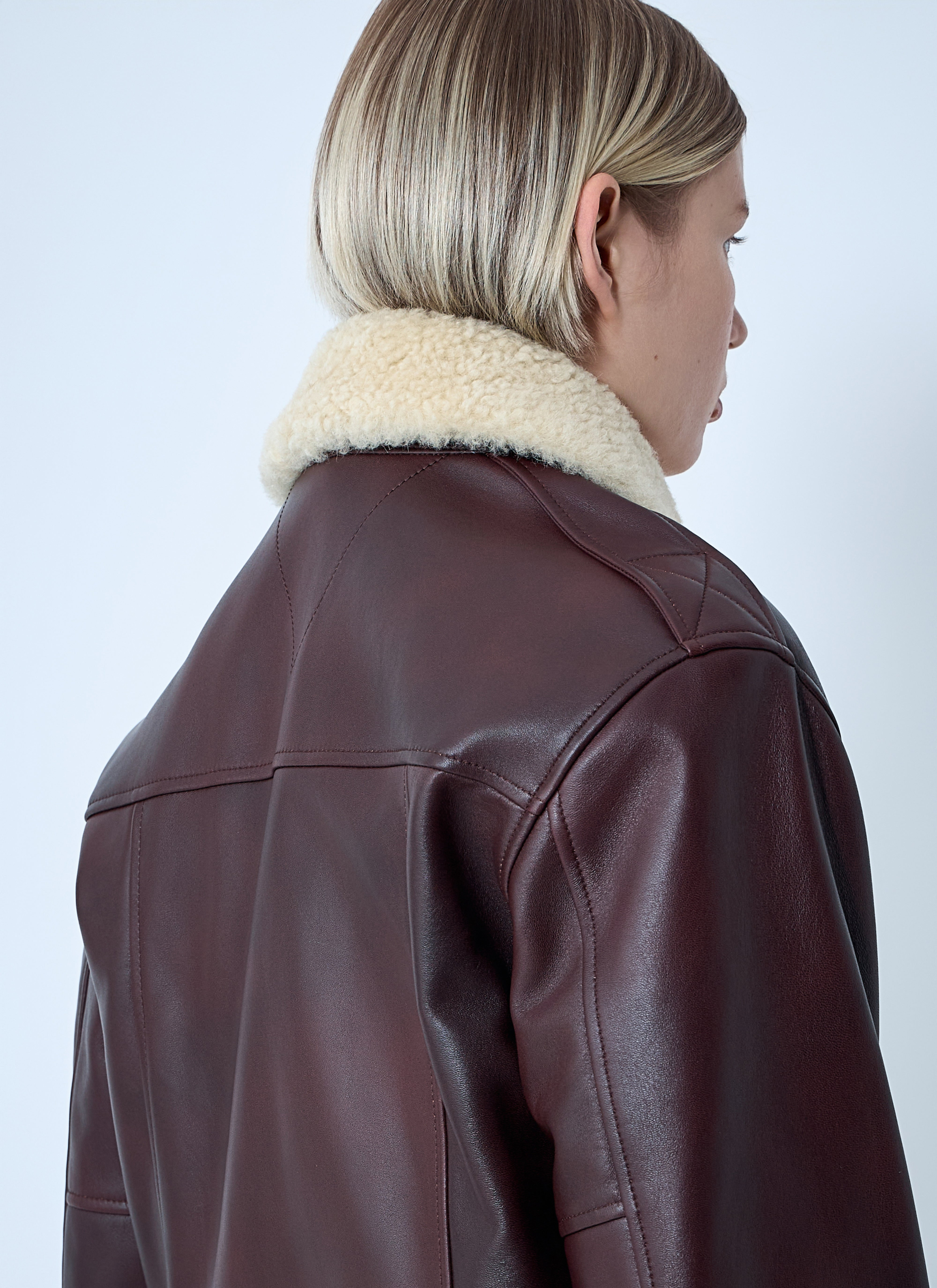 Bottega Veneta Women Leather Blouson Jacket - 6