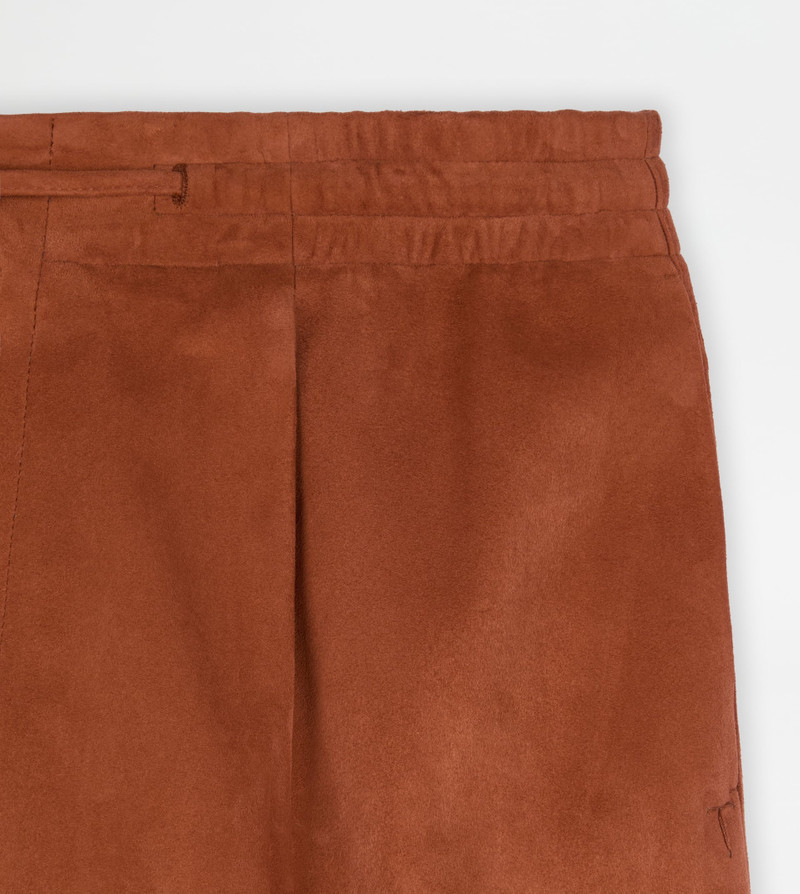 PANTS IN PASHMY SUEDE - ORANGE 7