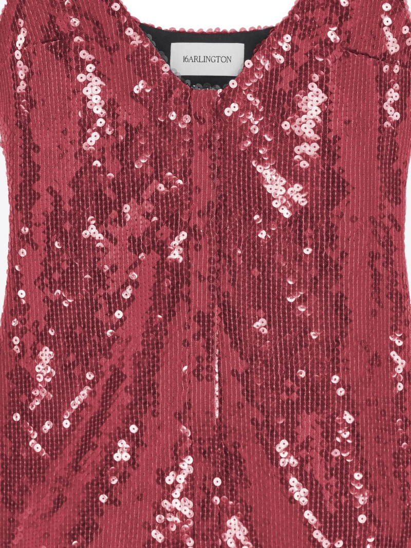 16ARLINGTON Kal sequinned midi dress outlook