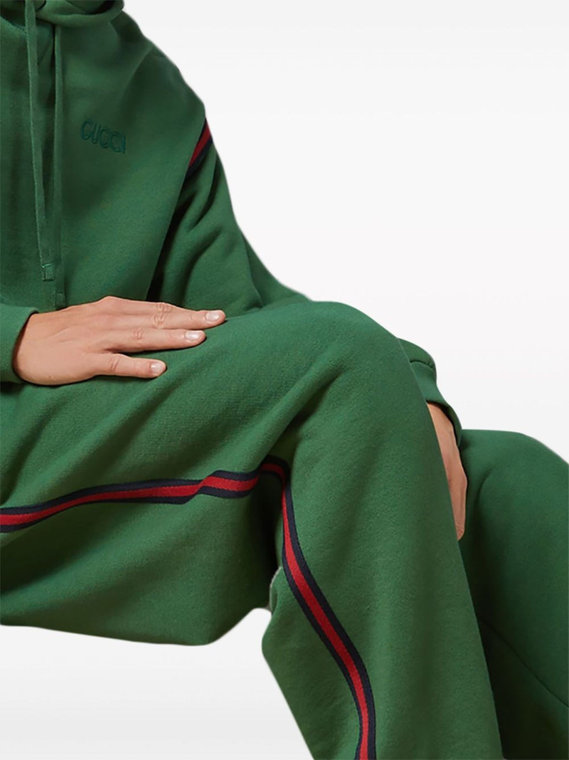 logo-embroidered cotton track pants 5