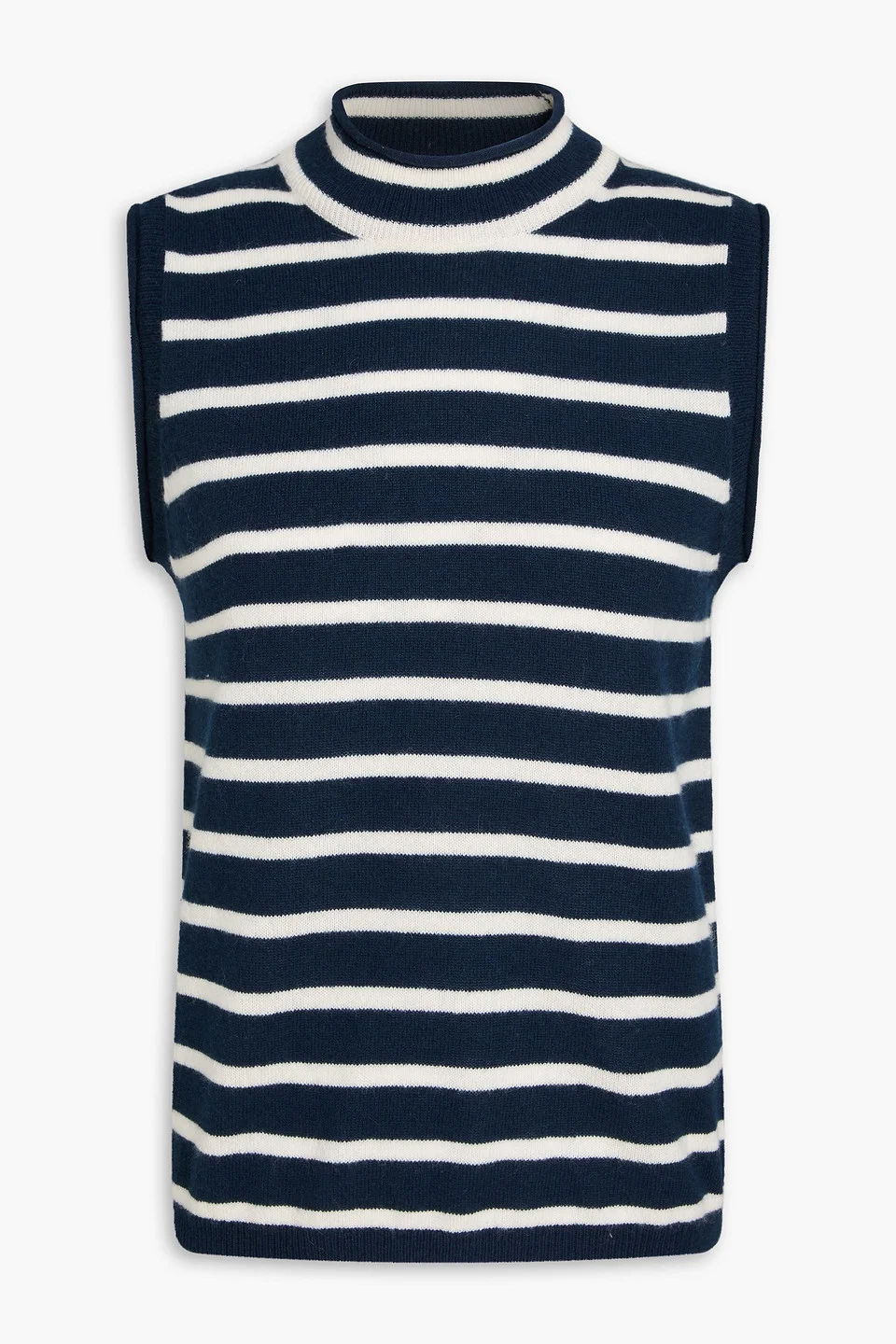 Mahalia striped cashmere vest - 1