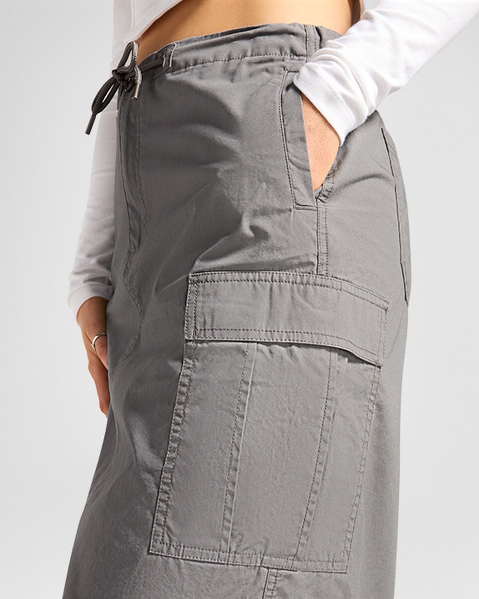 Long Woven Cargo Skirt - 5