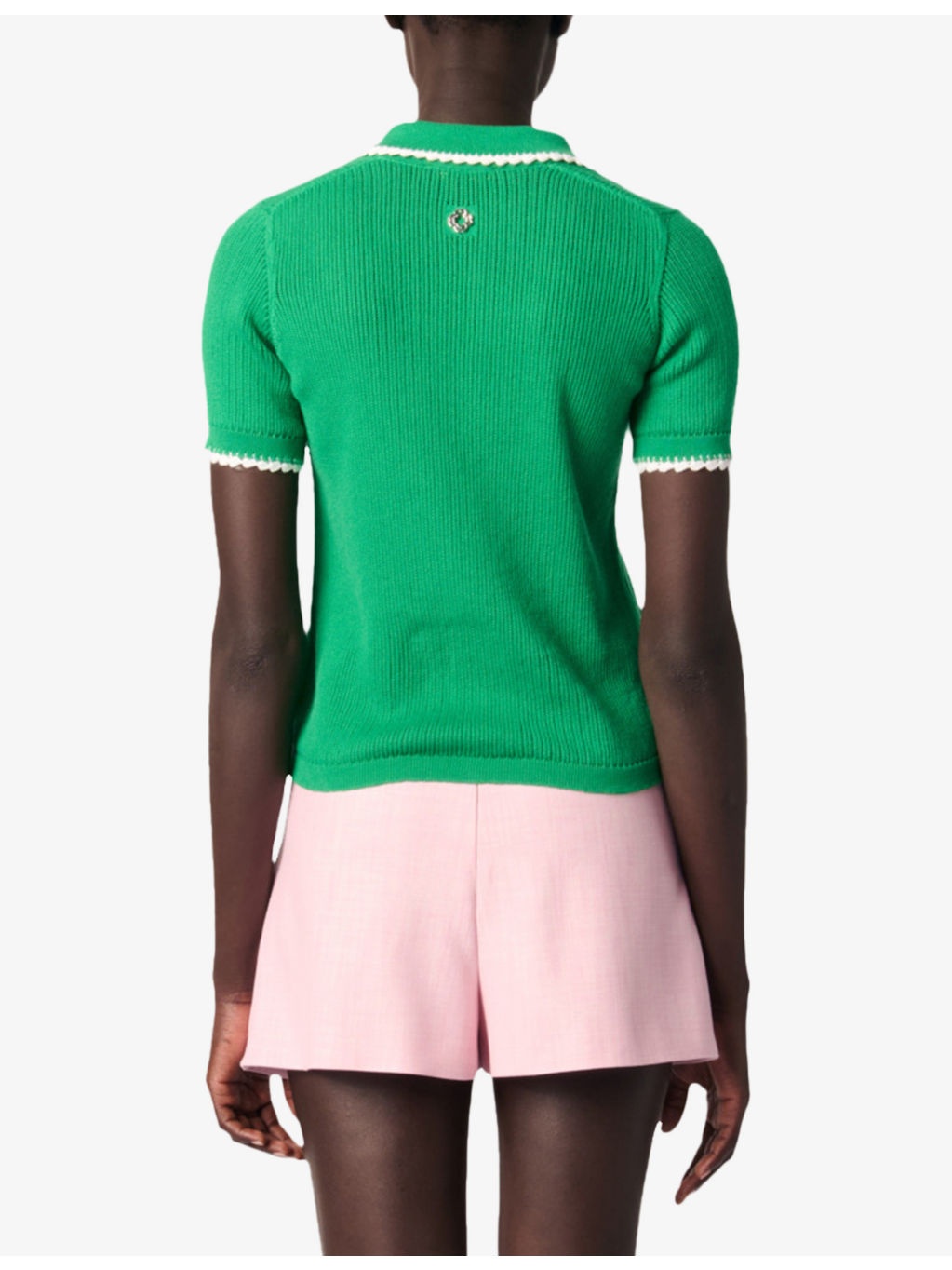 Embroidered-Trim Slim-Fit Cotton Polo - 4