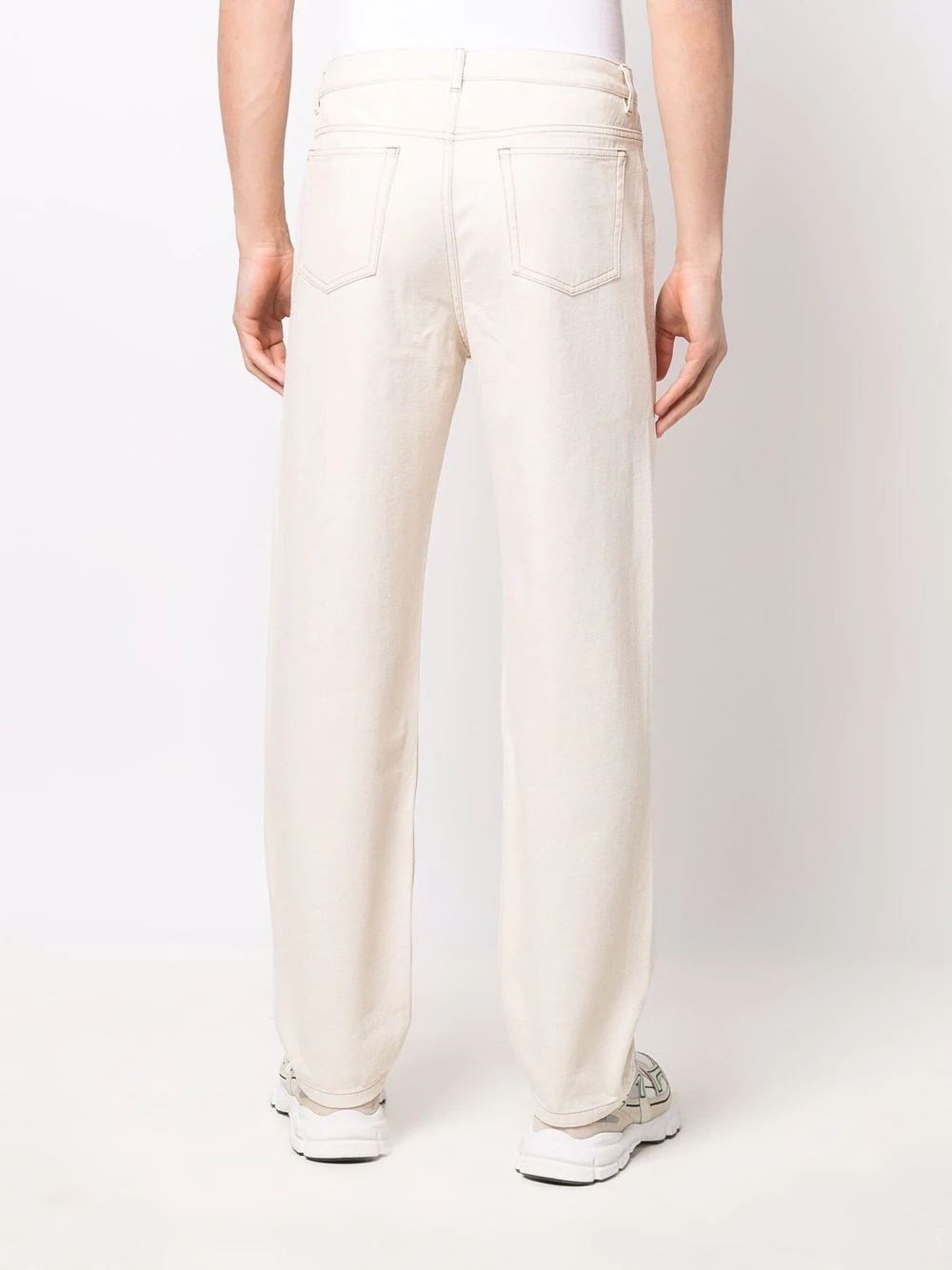 straight-leg cotton jeans - 4