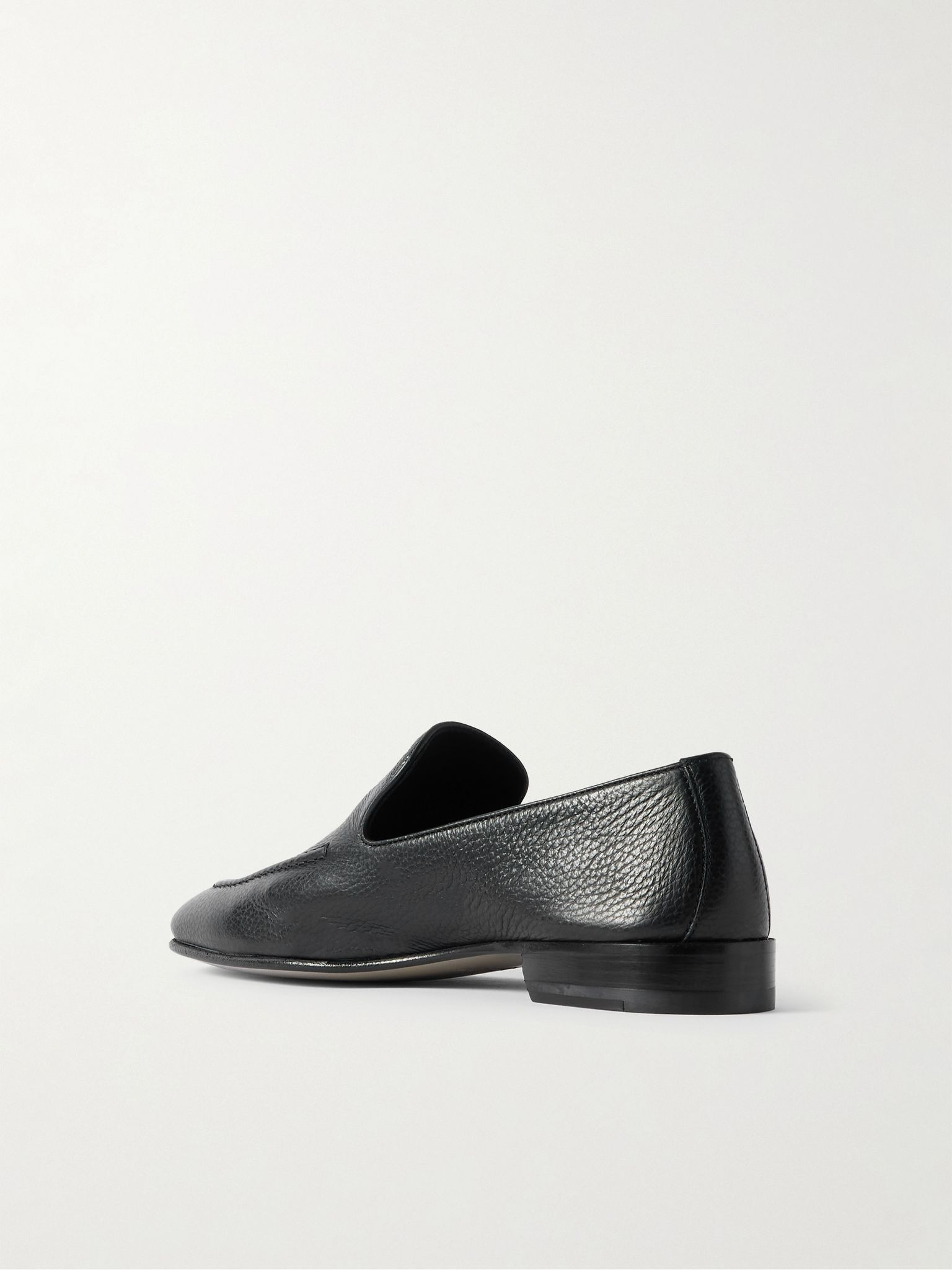Truro Full-Grain Leather Loafers Black - 4