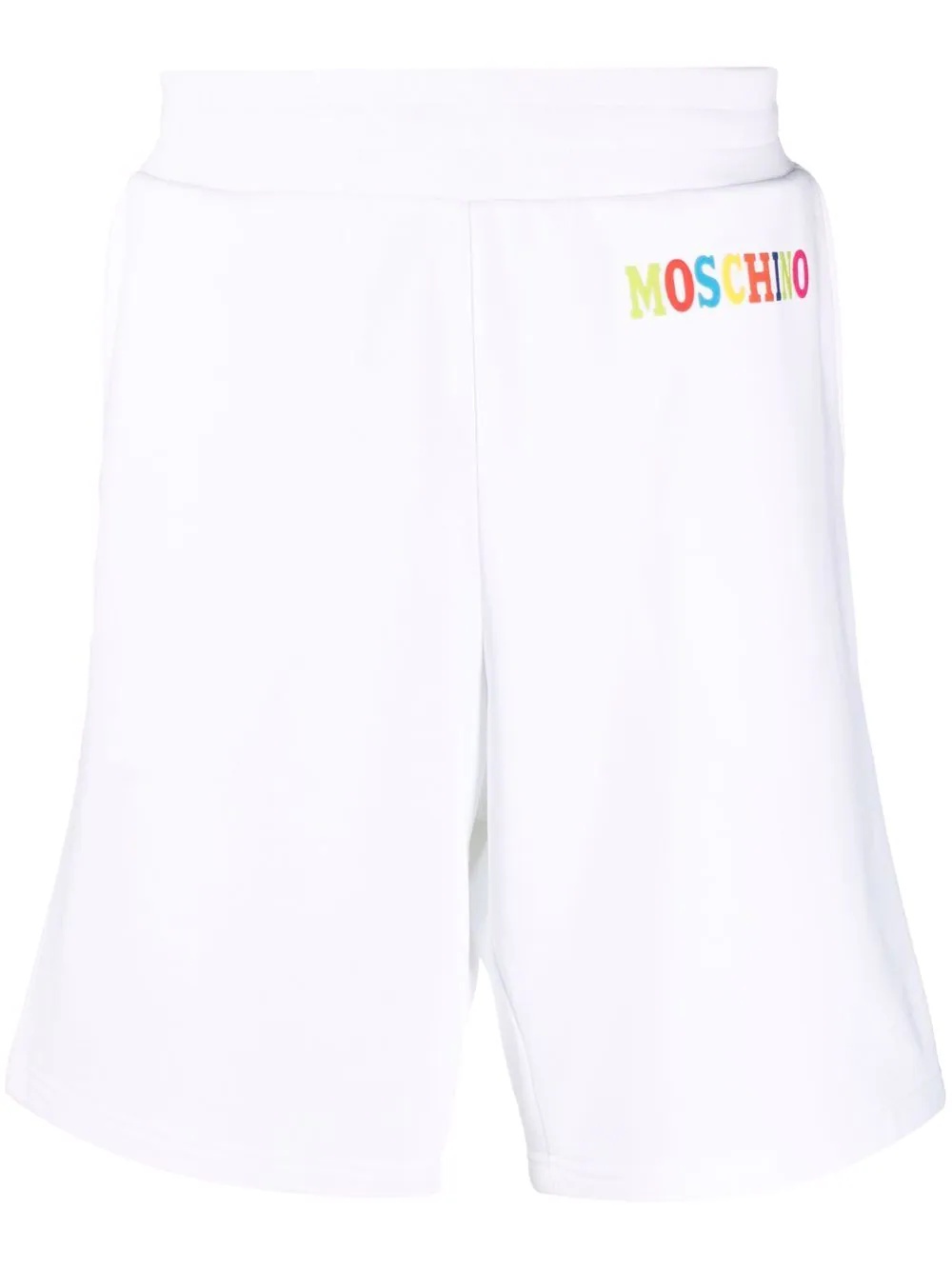 logo cotton track shorts - 1