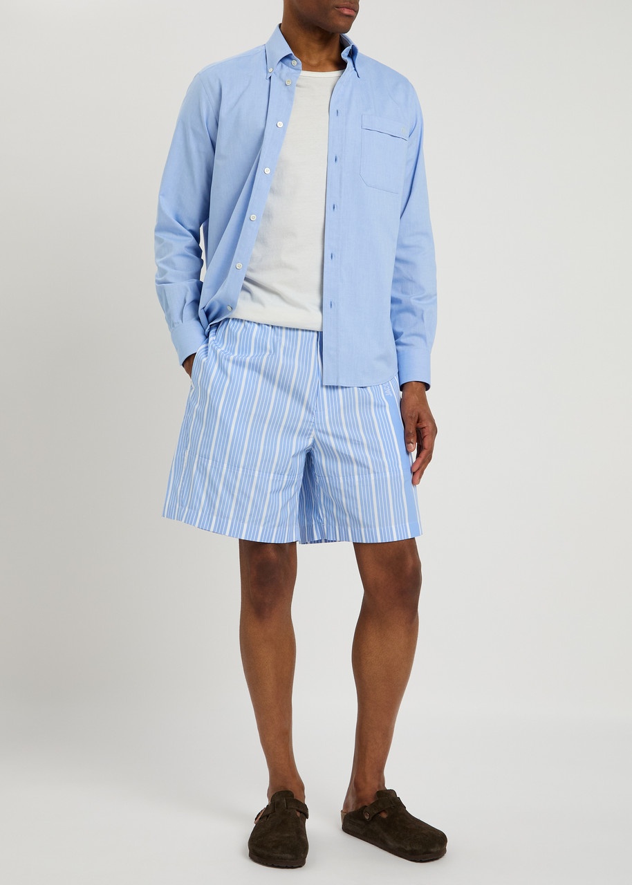 Jacquemus Le Short Aloe Striped Cotton Shorts - 4