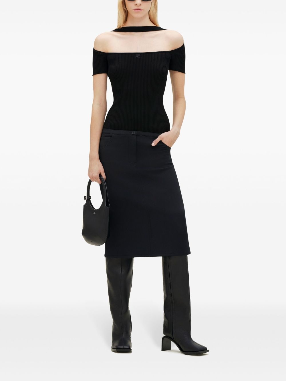 low-waist midi skirt - 2