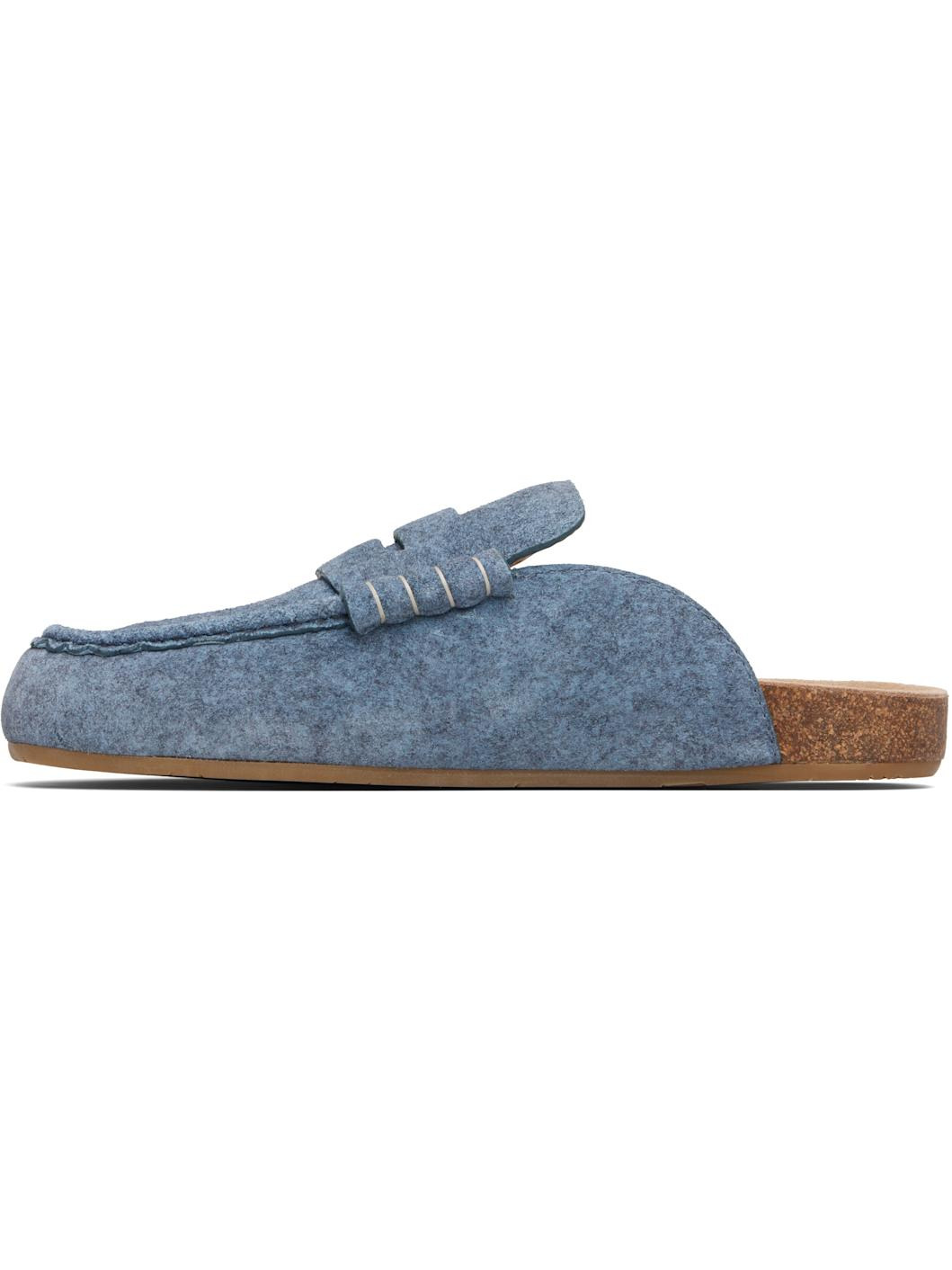 Blue Stitch Loafers - 3