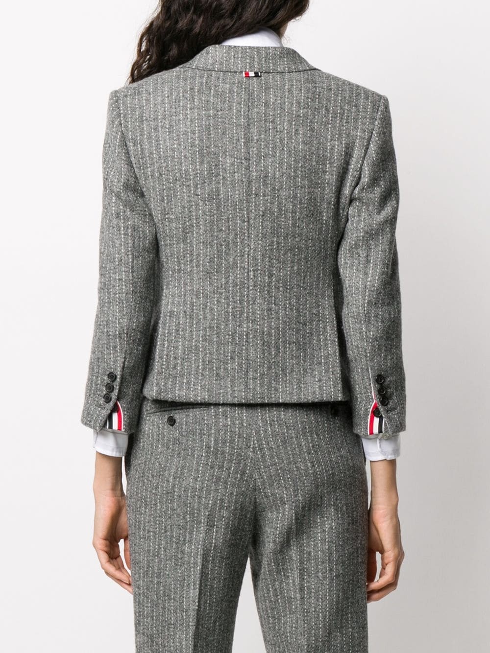 chalk-stripe tweed sports coat - 4