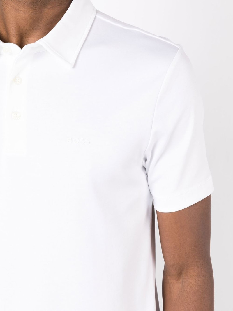 logo-print organic cotton polo shirt 5