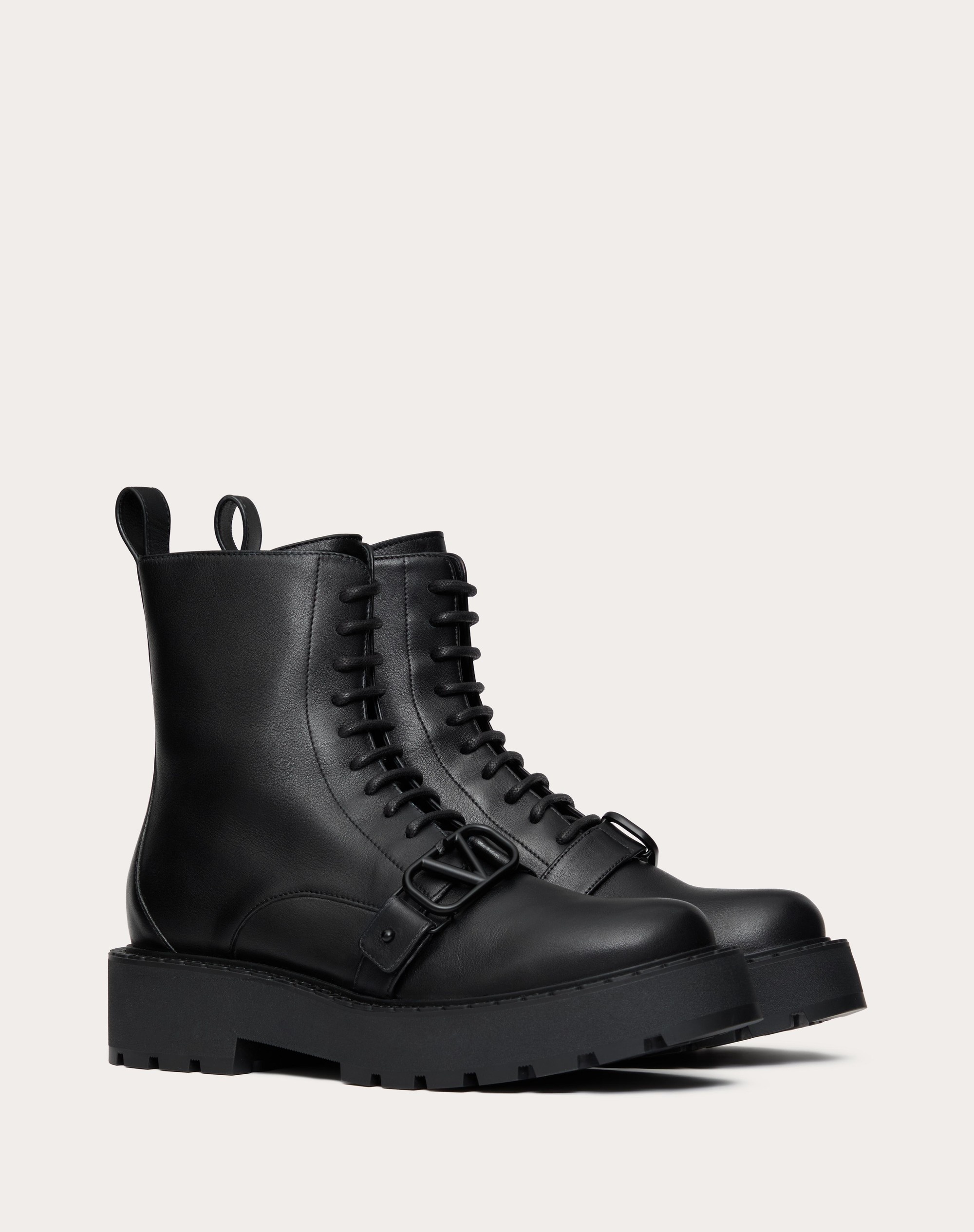 VLOGO SIGNATURE CALFSKIN COMBAT BOOT 45MM - 2