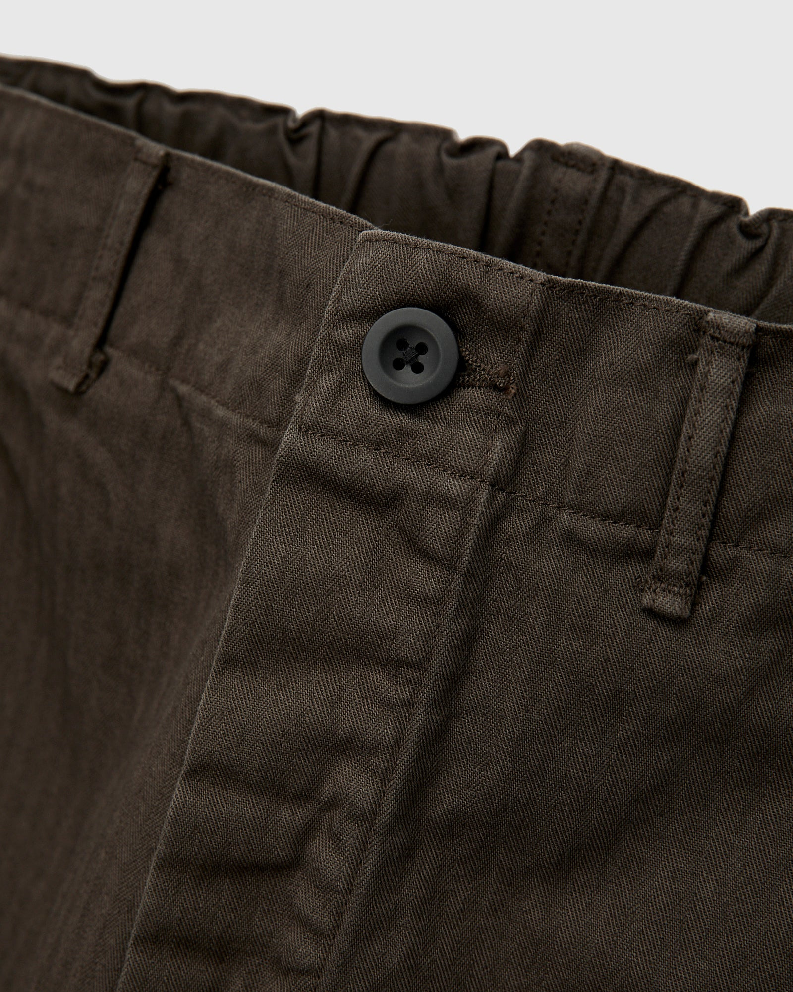 Wide Fit French Work Pants in Coffee Brown - 7