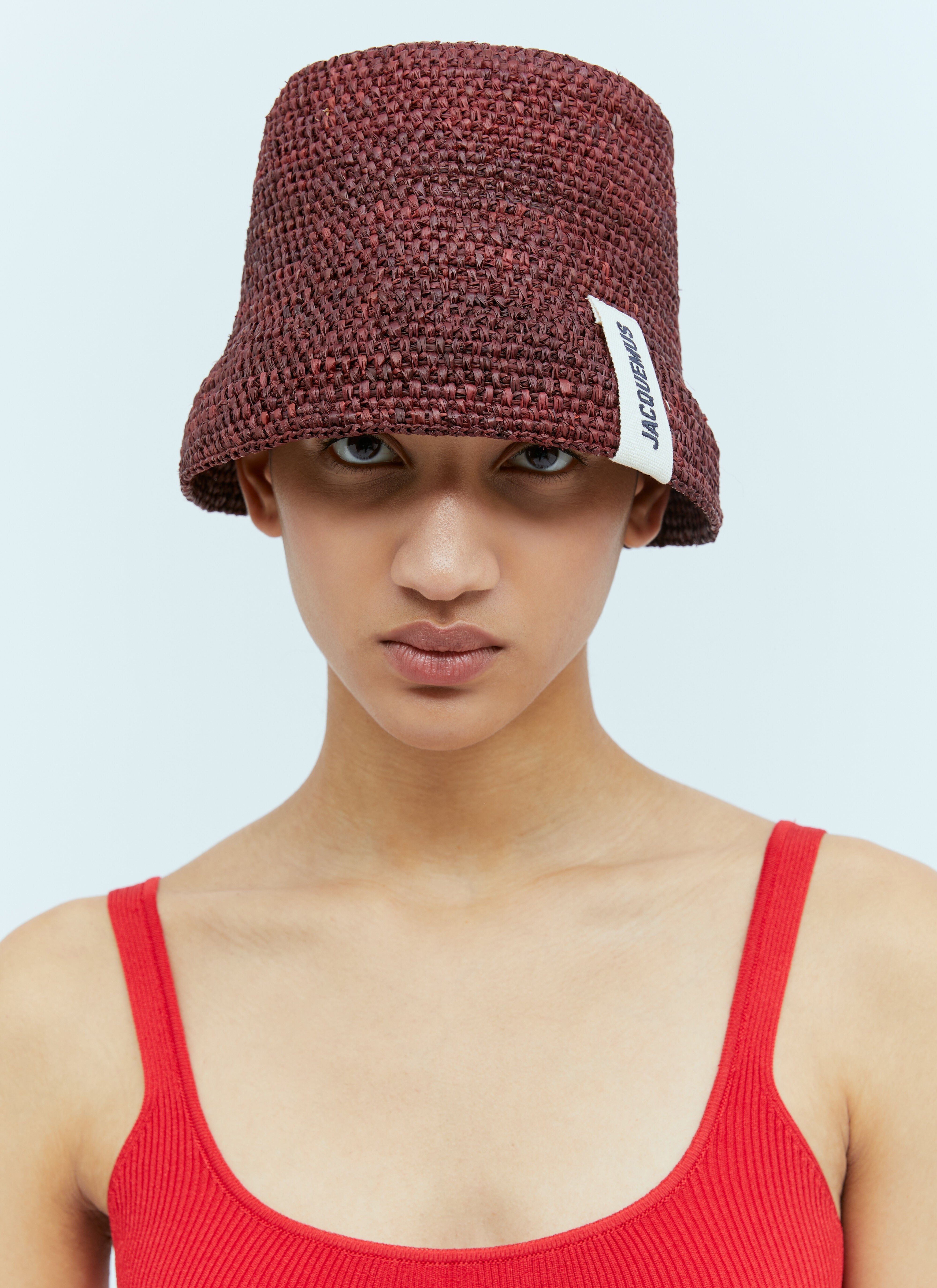 Jacquemus Women Le Bob Raphia Bucket Hat - 2