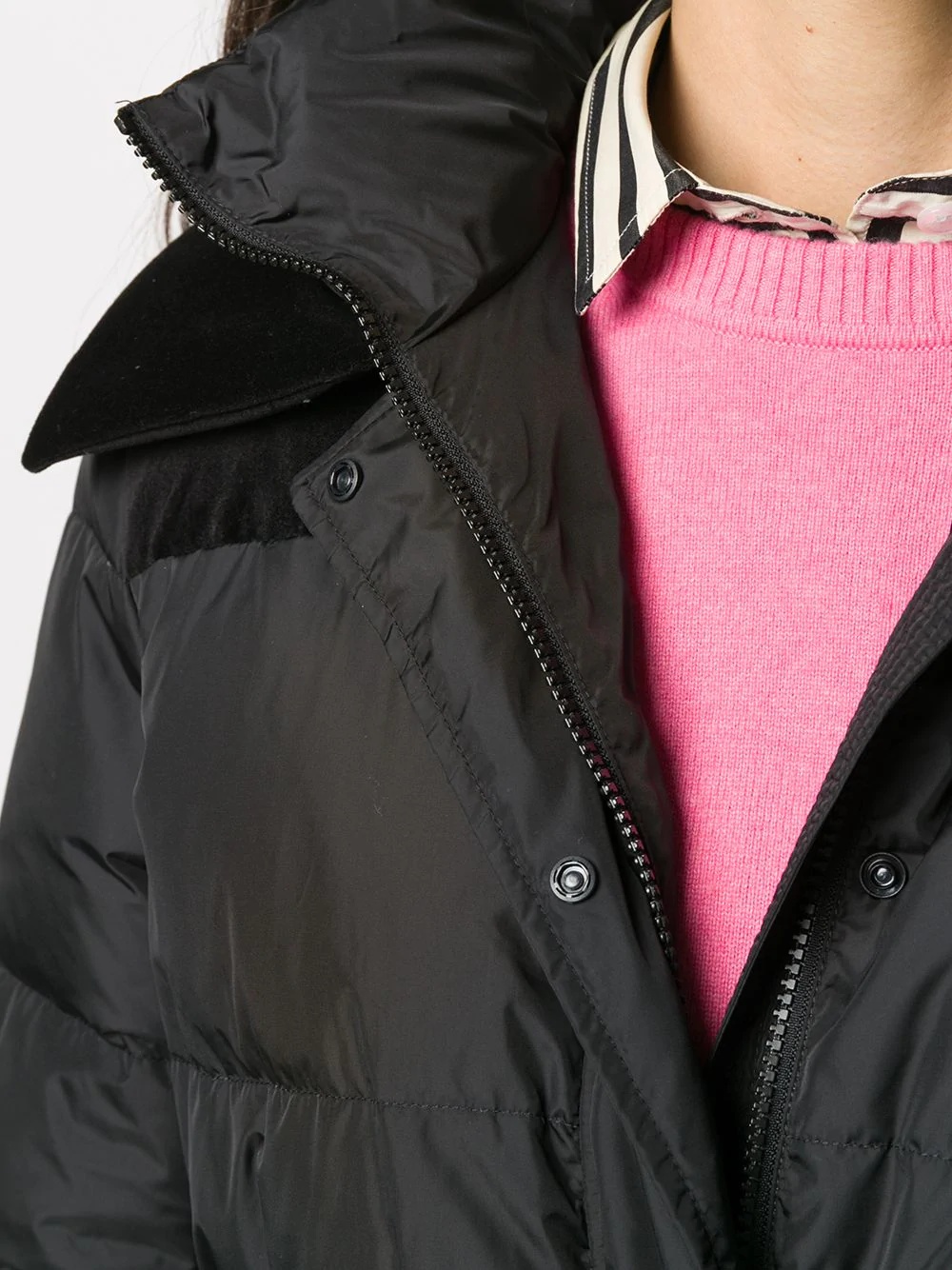 belted puffer jacket - 5