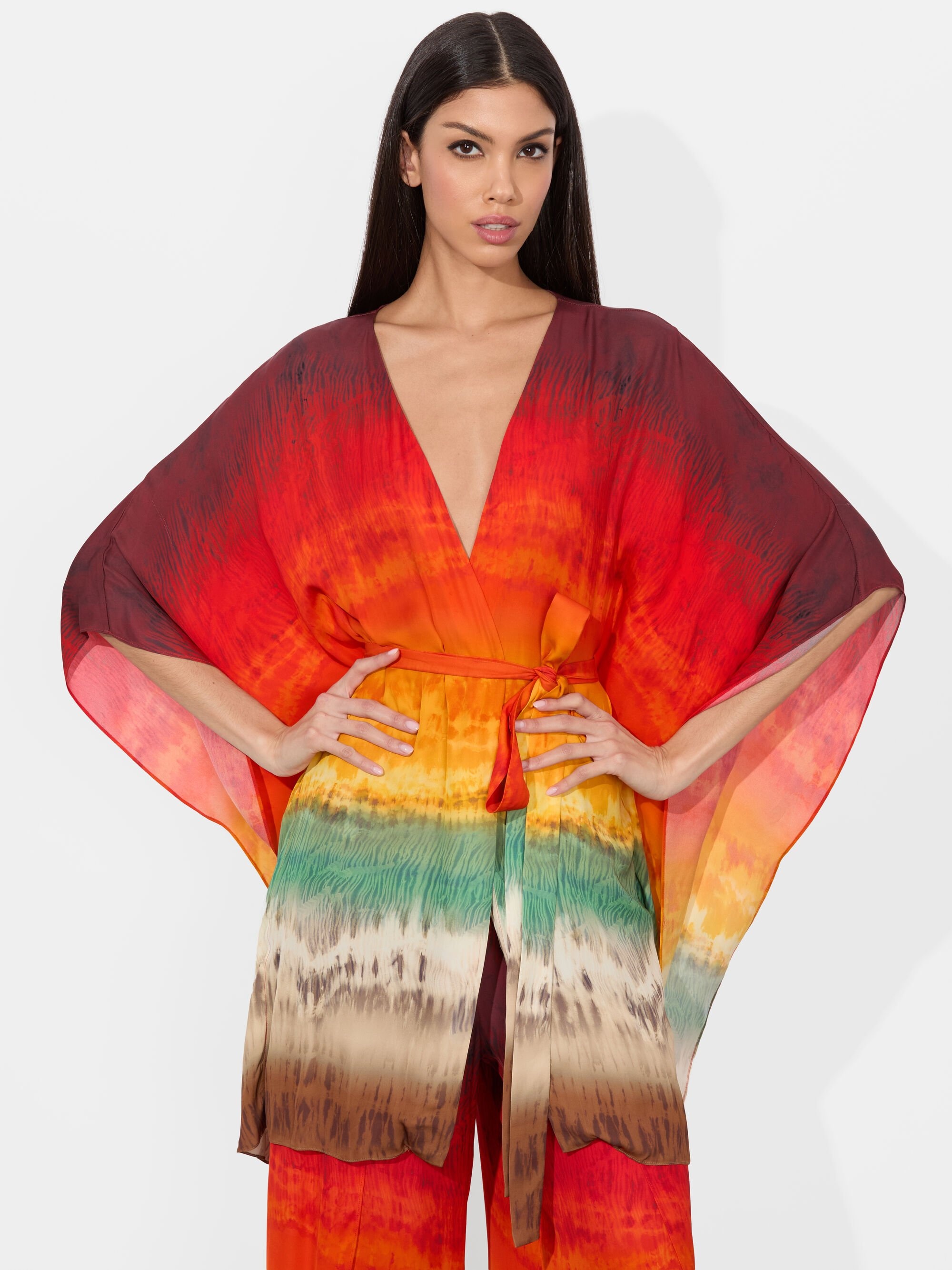 MARVA BELTED MINI KAFTAN - 2
