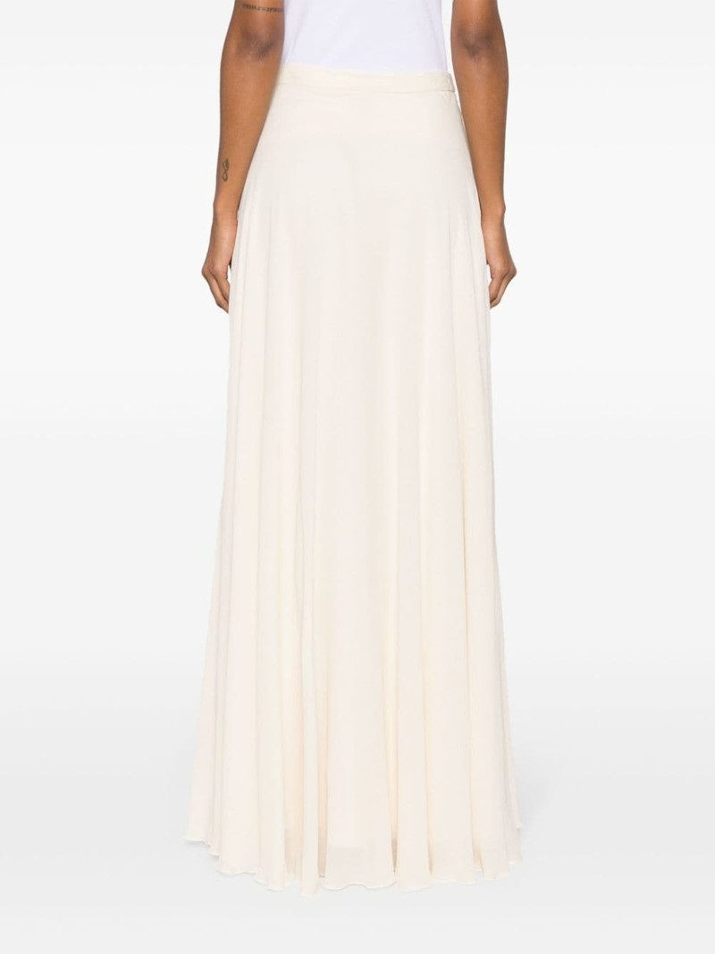 A-line crepe maxi skirt 4