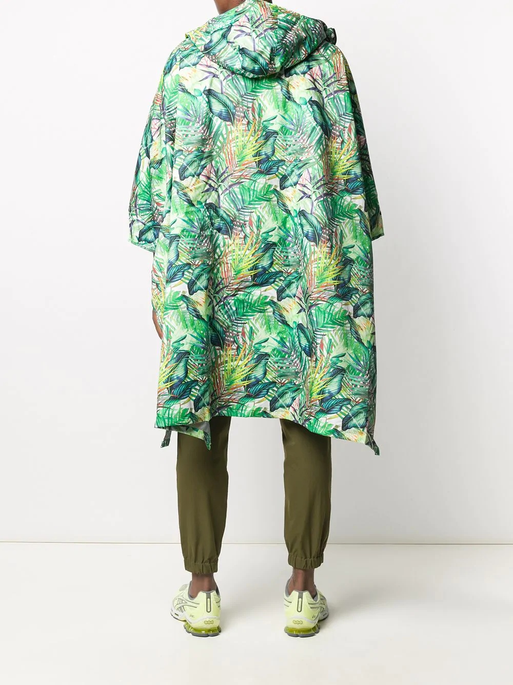 botanical print raincoat - 4