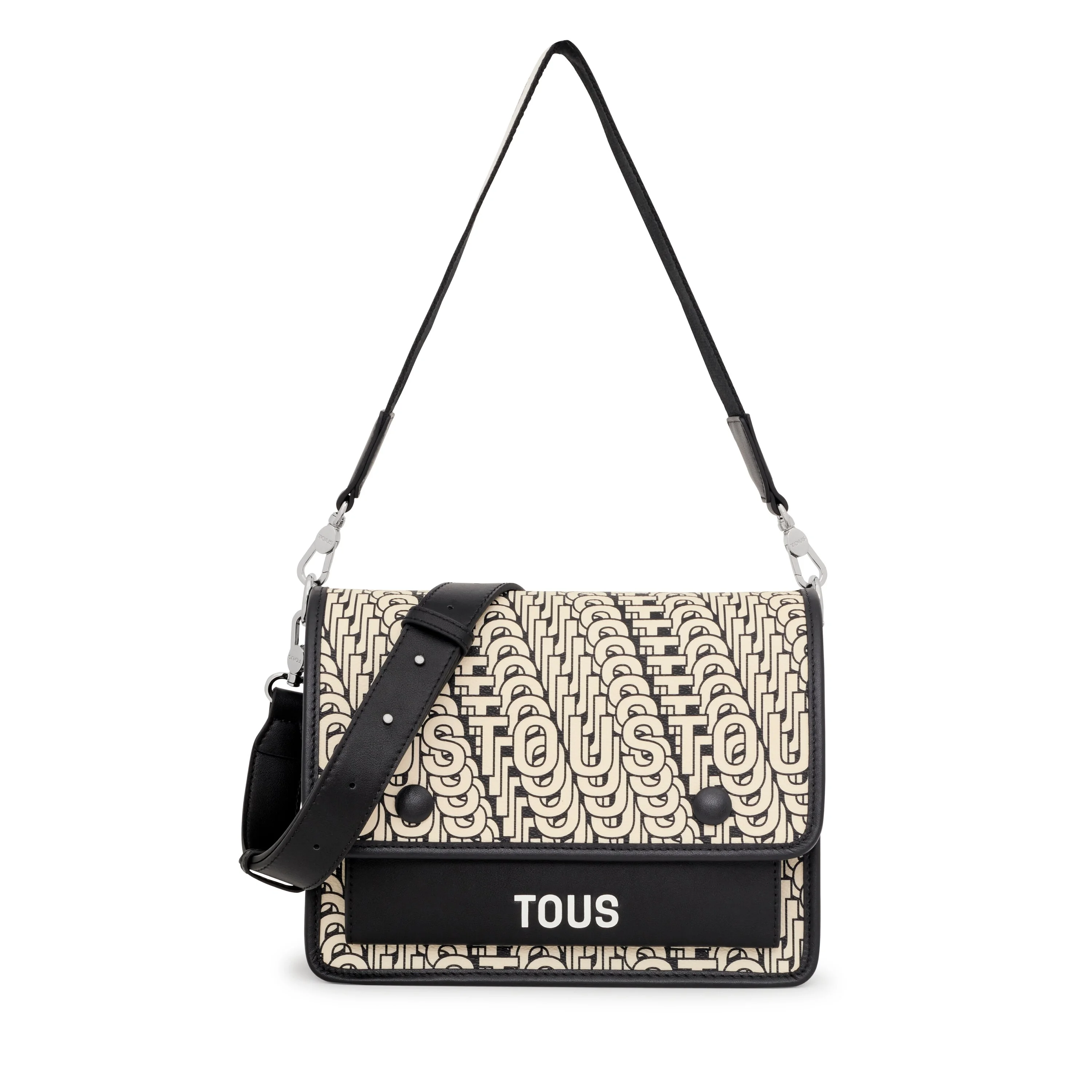Medium beige and black Audree Crossbody bag TOUS Vera - 1