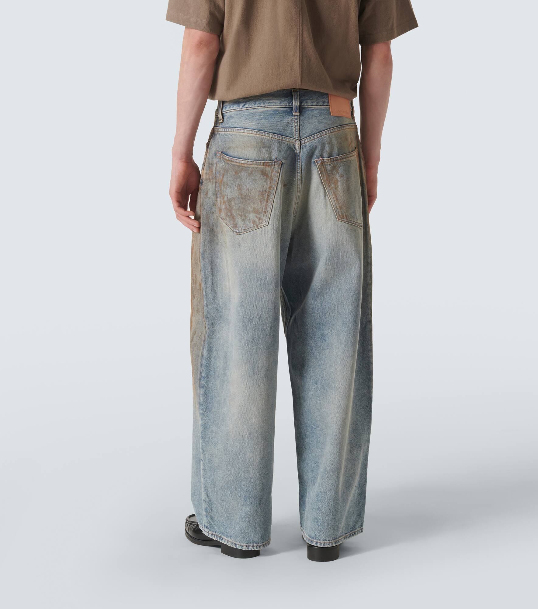 Distressed wide-leg jeans - 4