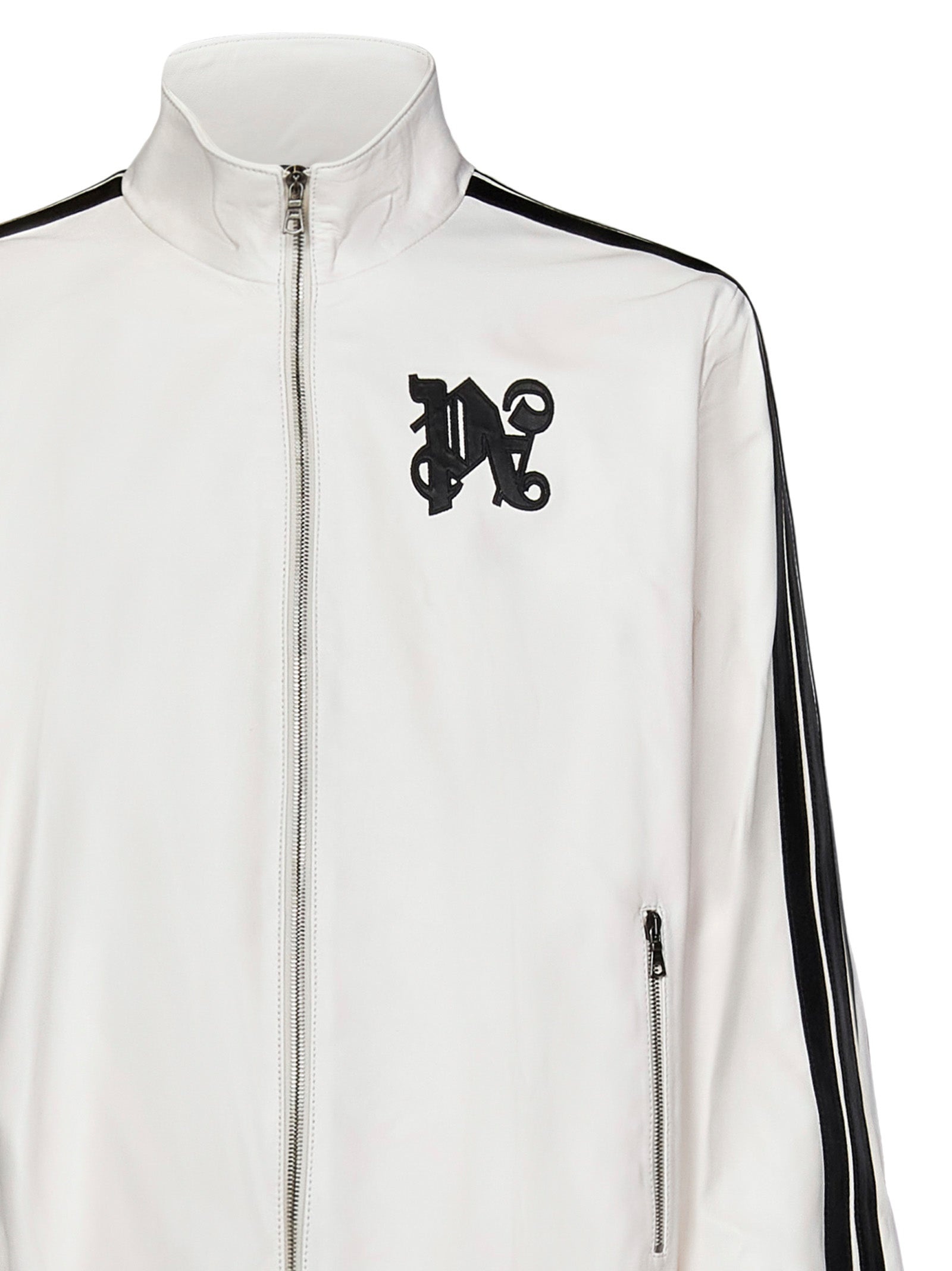 MONOGRAM LEATHER TRACK PALM ANGELS JACKET - 5