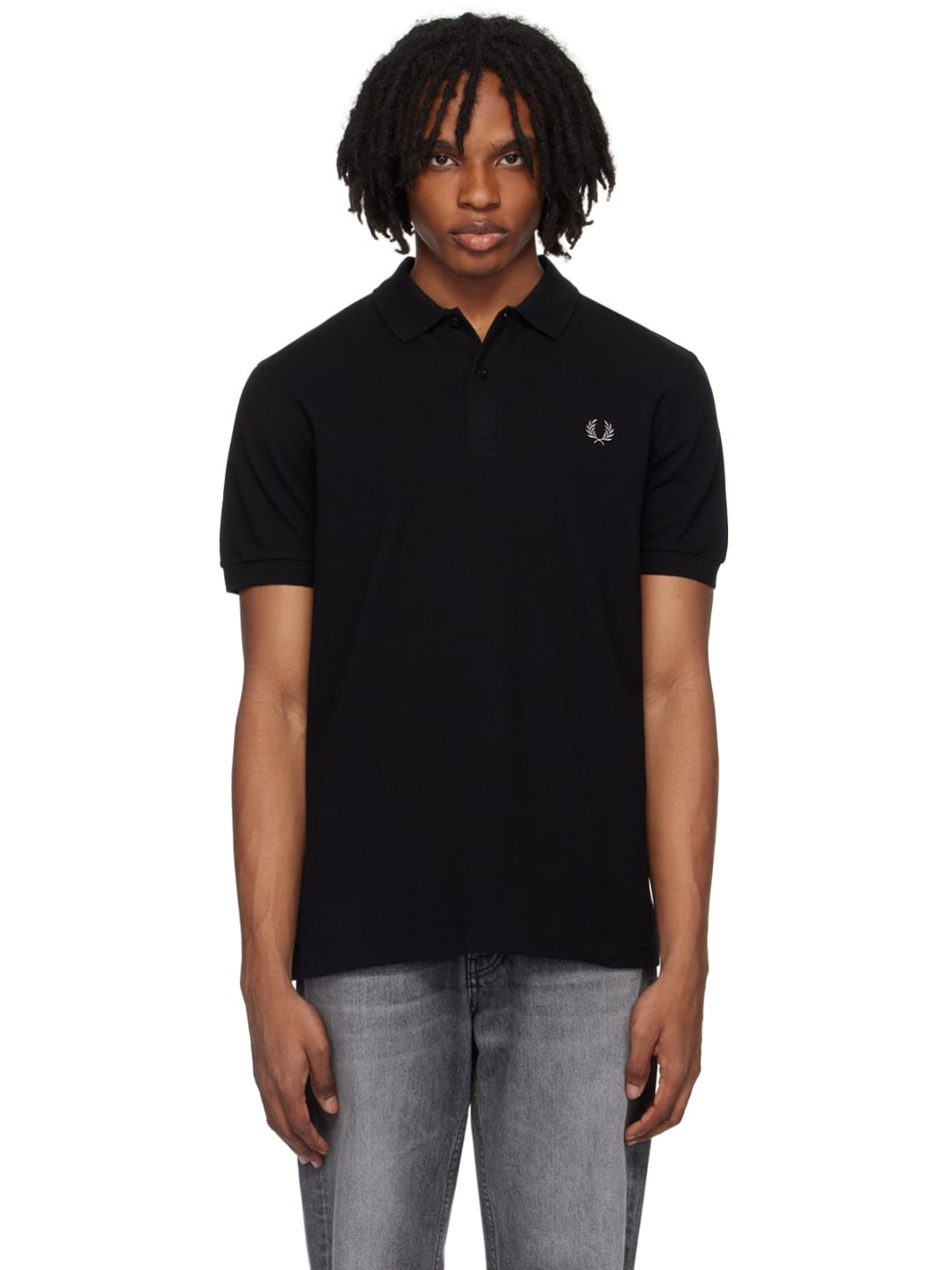 Black 'The Fred Perry' Polo - 1